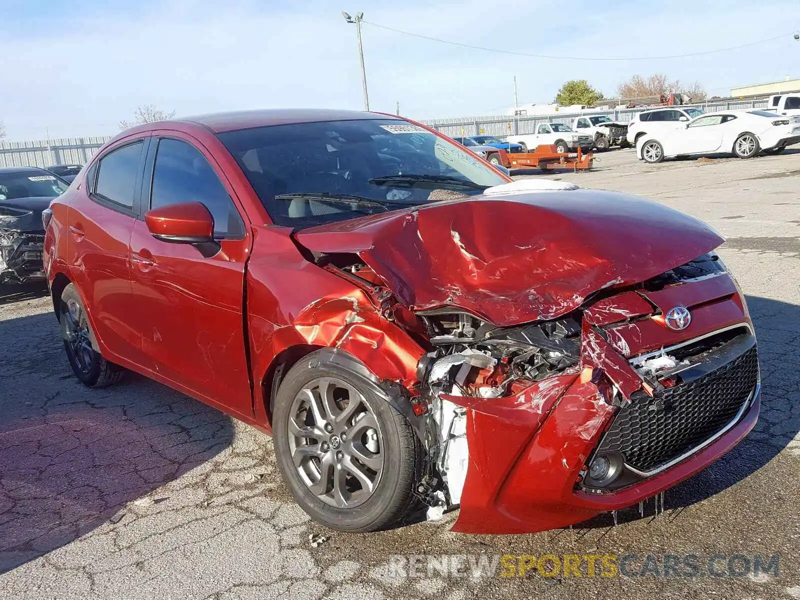 1 Photograph of a damaged car 3MYDLBYV8KY520283 TOYOTA YARIS 2019