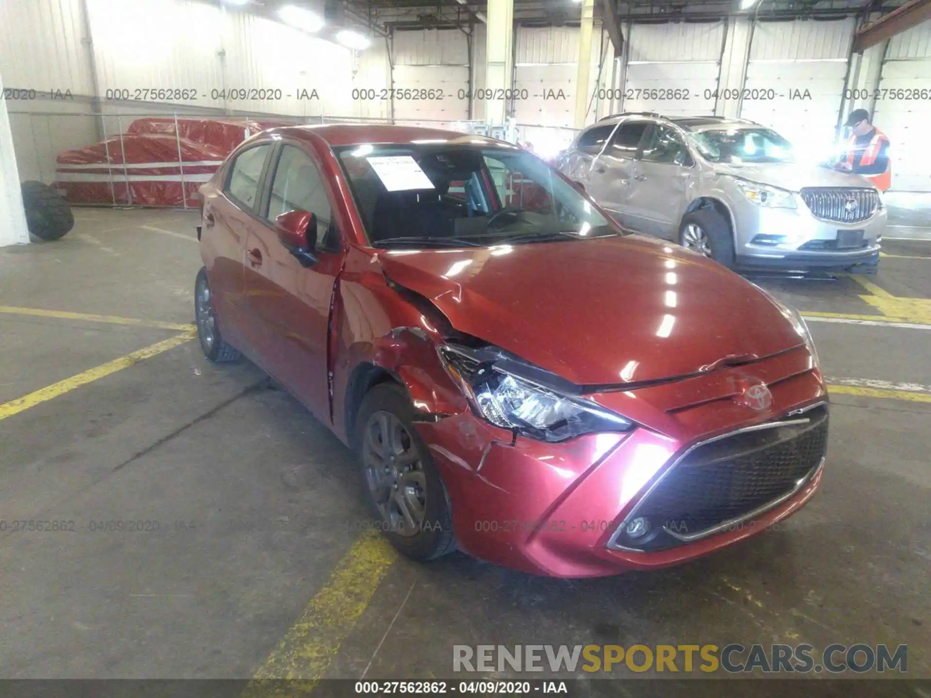 1 Photograph of a damaged car 3MYDLBYV8KY521434 TOYOTA YARIS 2019