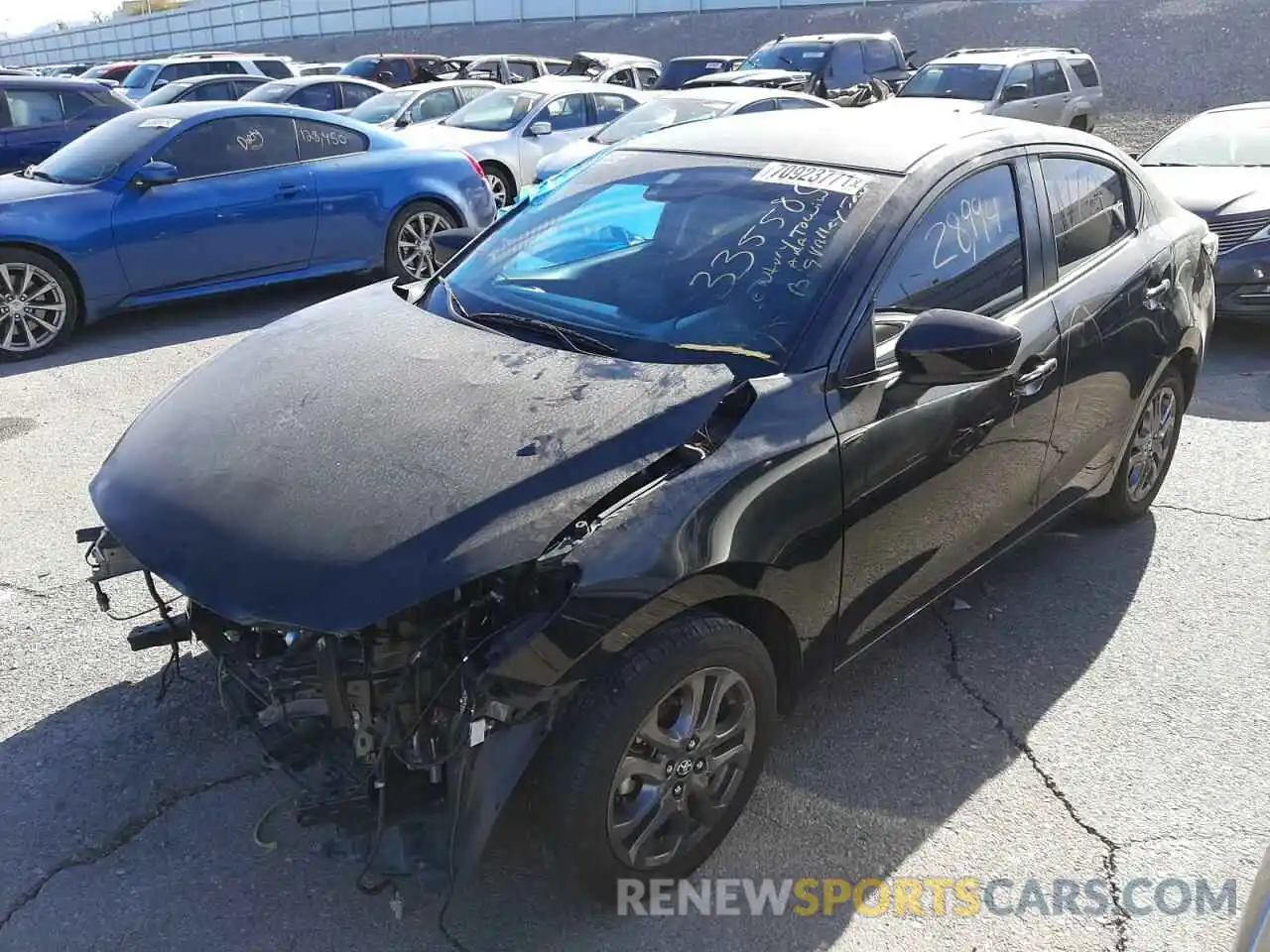 2 Photograph of a damaged car 3MYDLBYV8KY521496 TOYOTA YARIS 2019