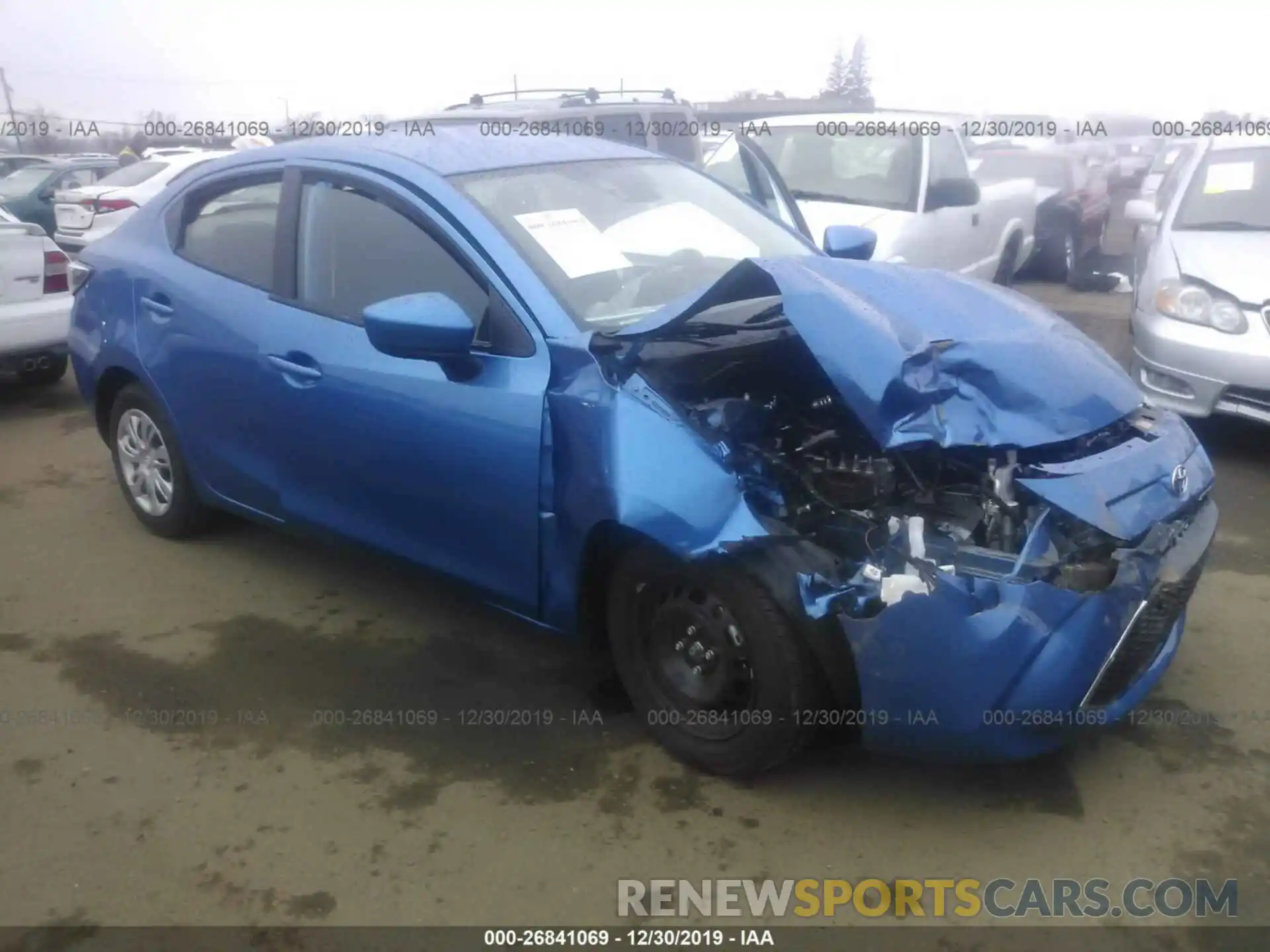 1 Photograph of a damaged car 3MYDLBYV8KY522177 TOYOTA YARIS 2019