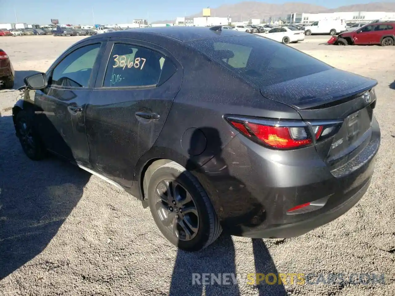 3 Photograph of a damaged car 3MYDLBYV8KY523491 TOYOTA YARIS 2019