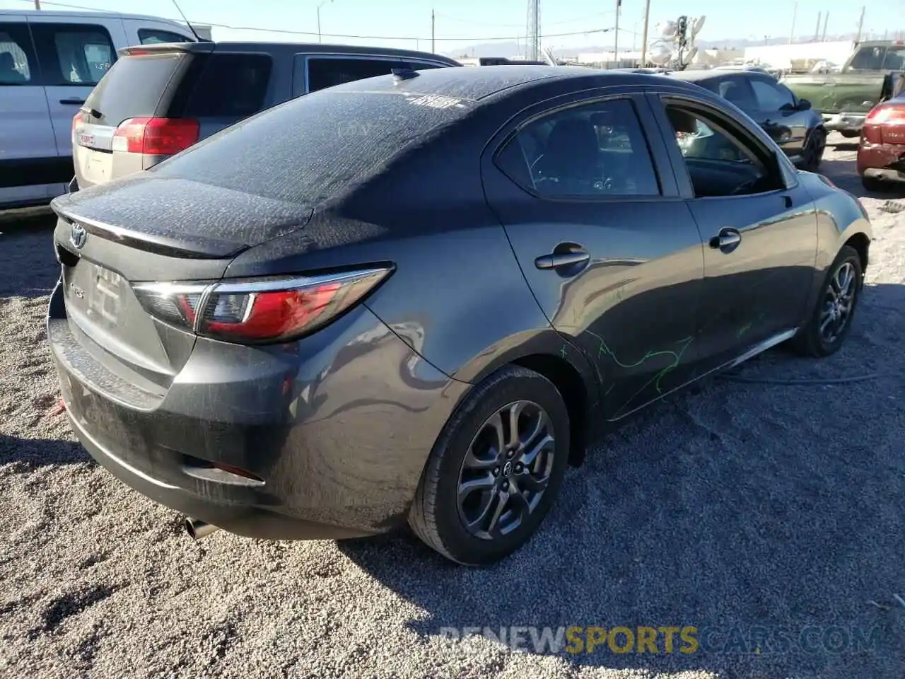 4 Photograph of a damaged car 3MYDLBYV8KY523491 TOYOTA YARIS 2019