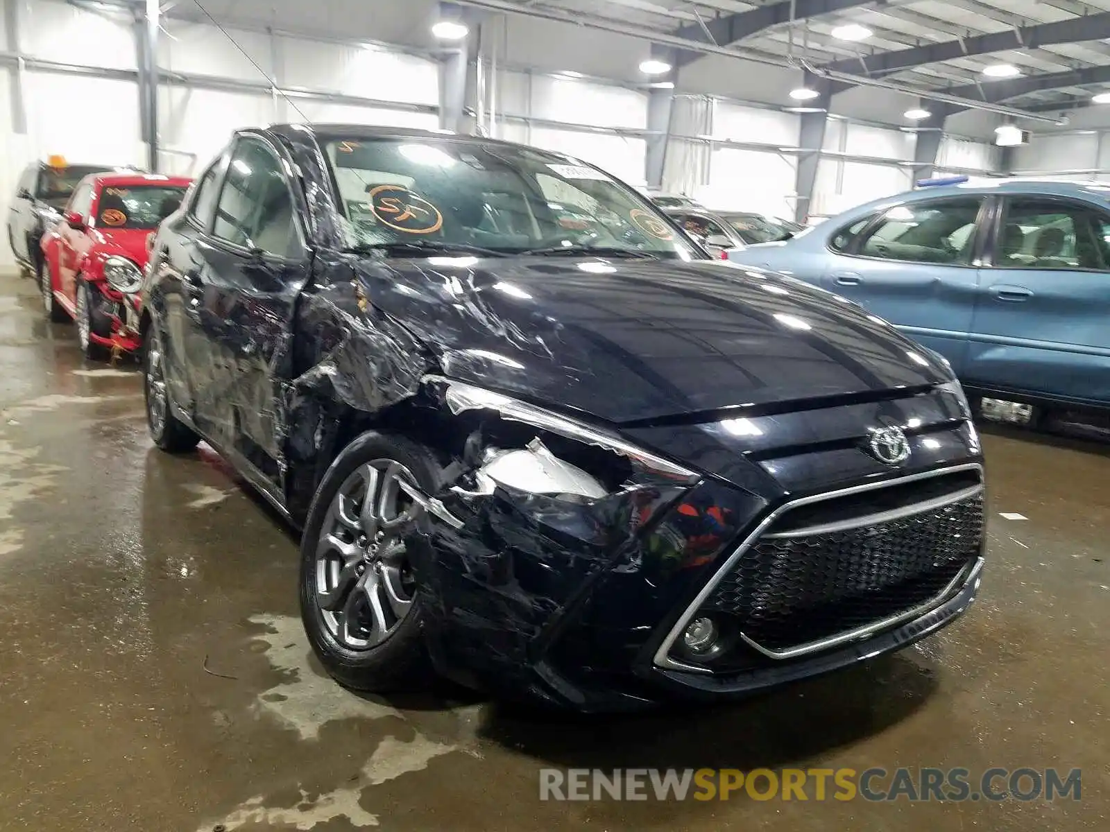 1 Photograph of a damaged car 3MYDLBYV8KY523703 TOYOTA YARIS 2019