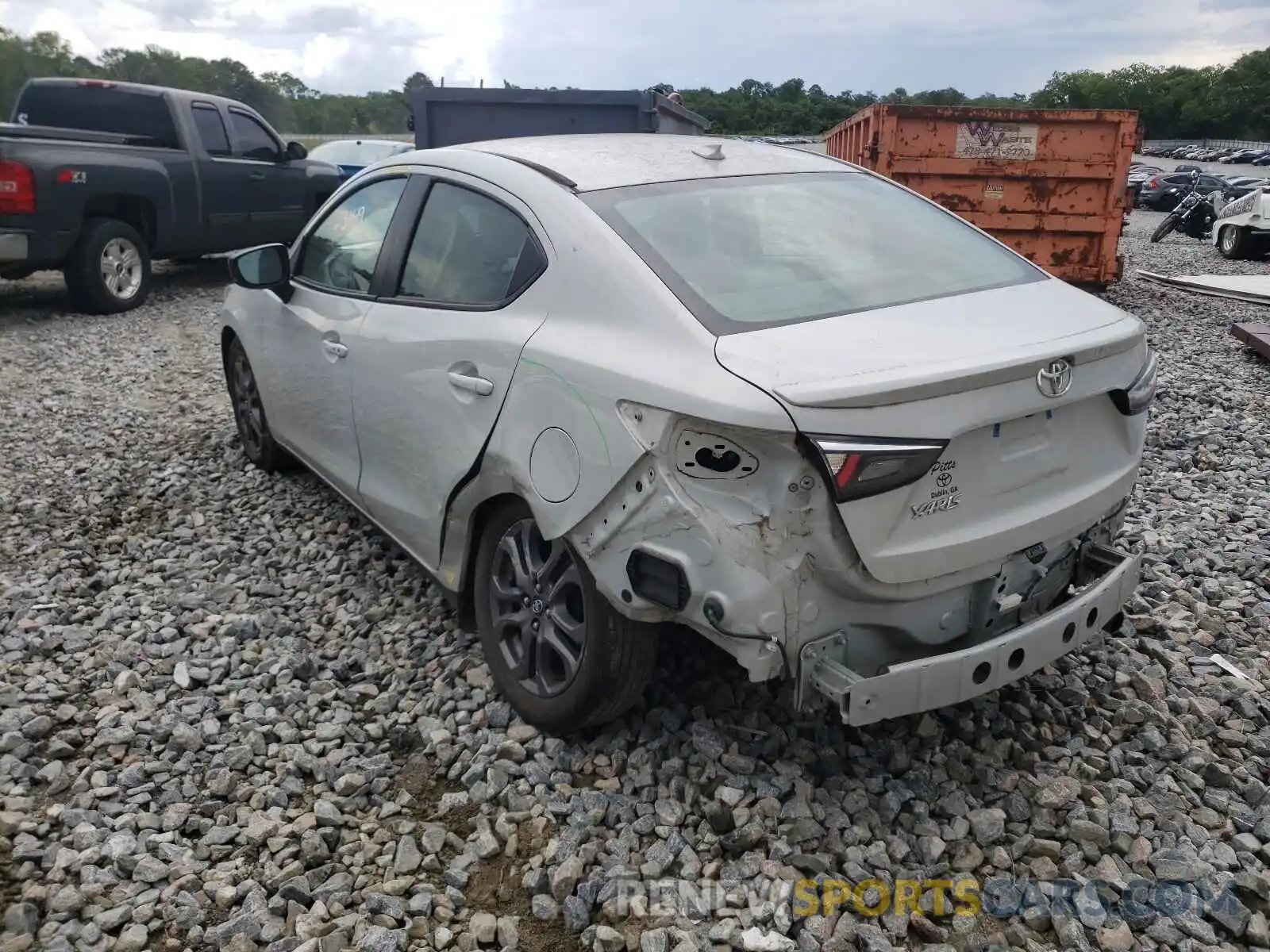 3 Photograph of a damaged car 3MYDLBYV8KY523801 TOYOTA YARIS 2019