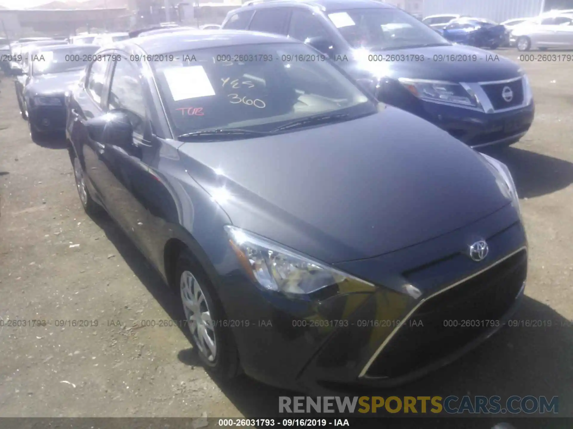 1 Photograph of a damaged car 3MYDLBYV8KY523832 TOYOTA YARIS 2019