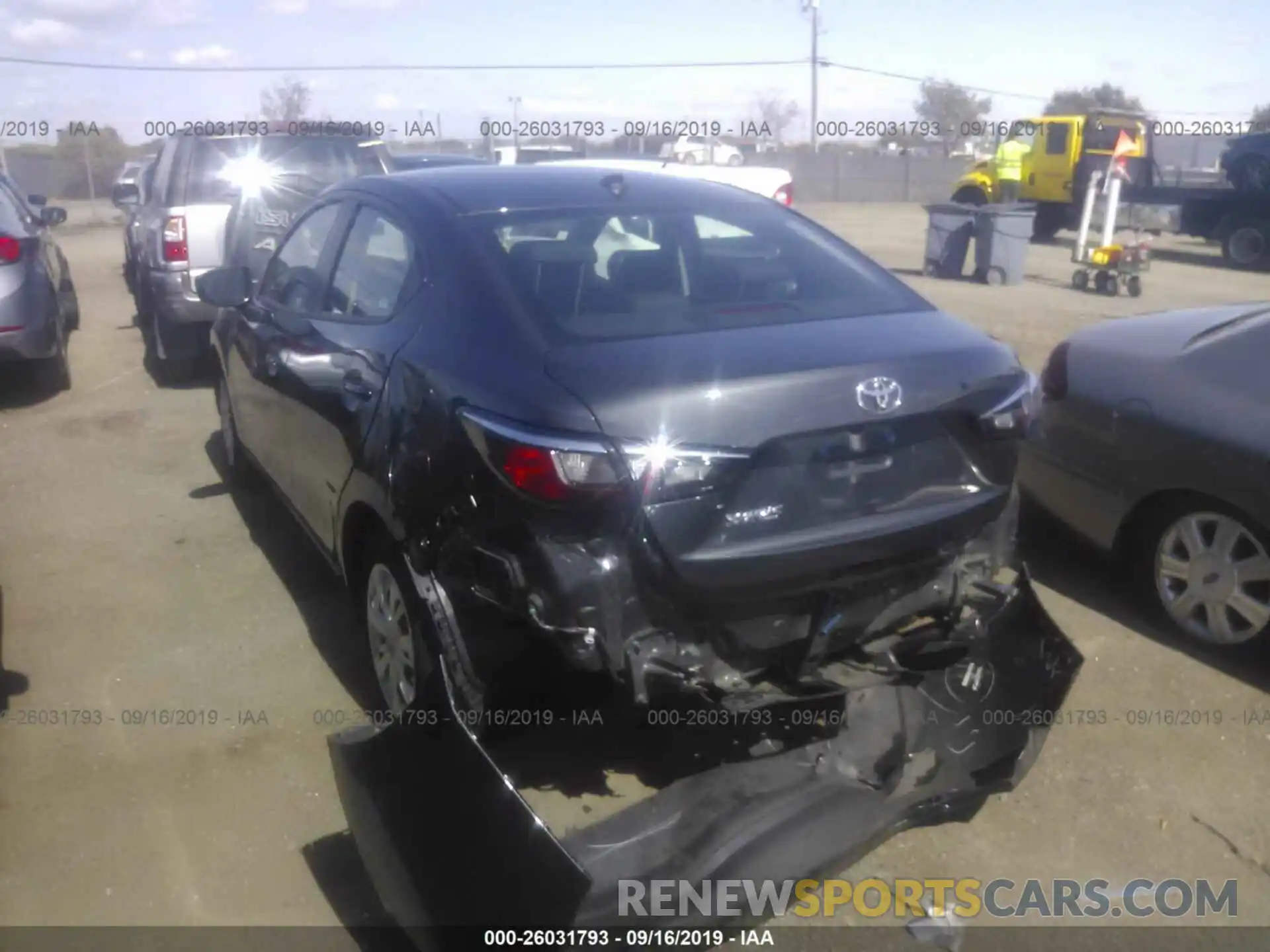 3 Photograph of a damaged car 3MYDLBYV8KY523832 TOYOTA YARIS 2019