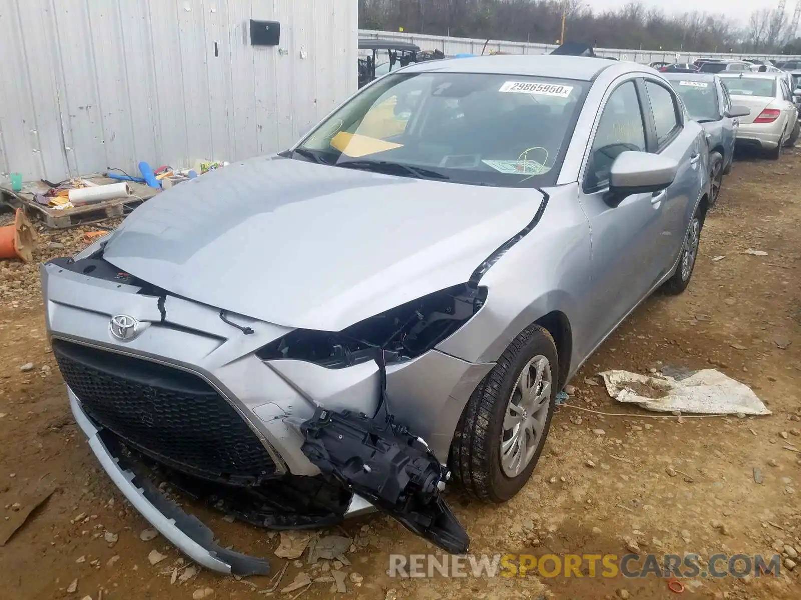 2 Photograph of a damaged car 3MYDLBYV8KY523961 TOYOTA YARIS 2019