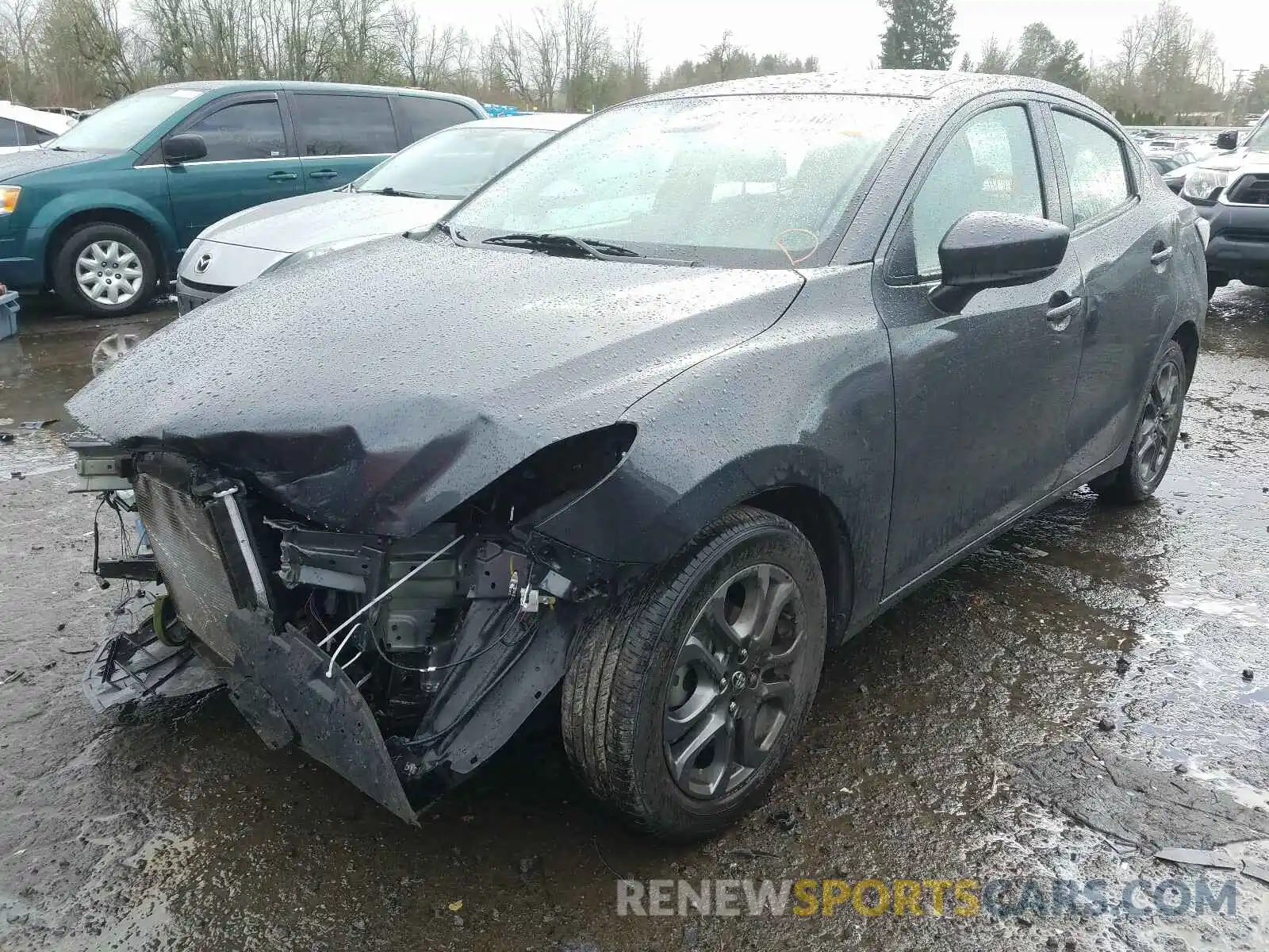 2 Photograph of a damaged car 3MYDLBYV8KY524284 TOYOTA YARIS 2019