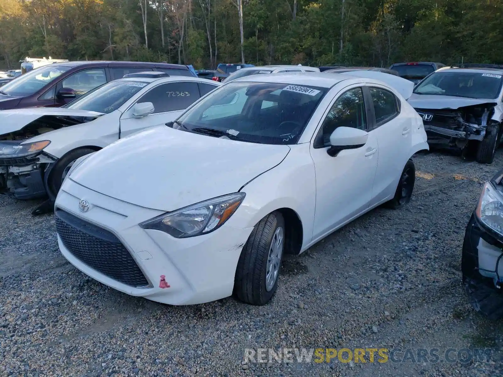 2 Photograph of a damaged car 3MYDLBYV8KY525242 TOYOTA YARIS 2019