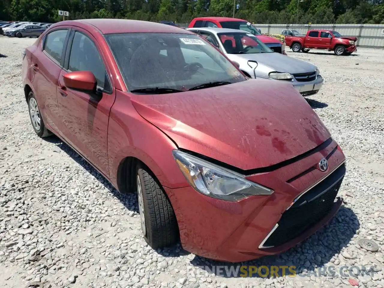 1 Photograph of a damaged car 3MYDLBYV8KY525466 TOYOTA YARIS 2019