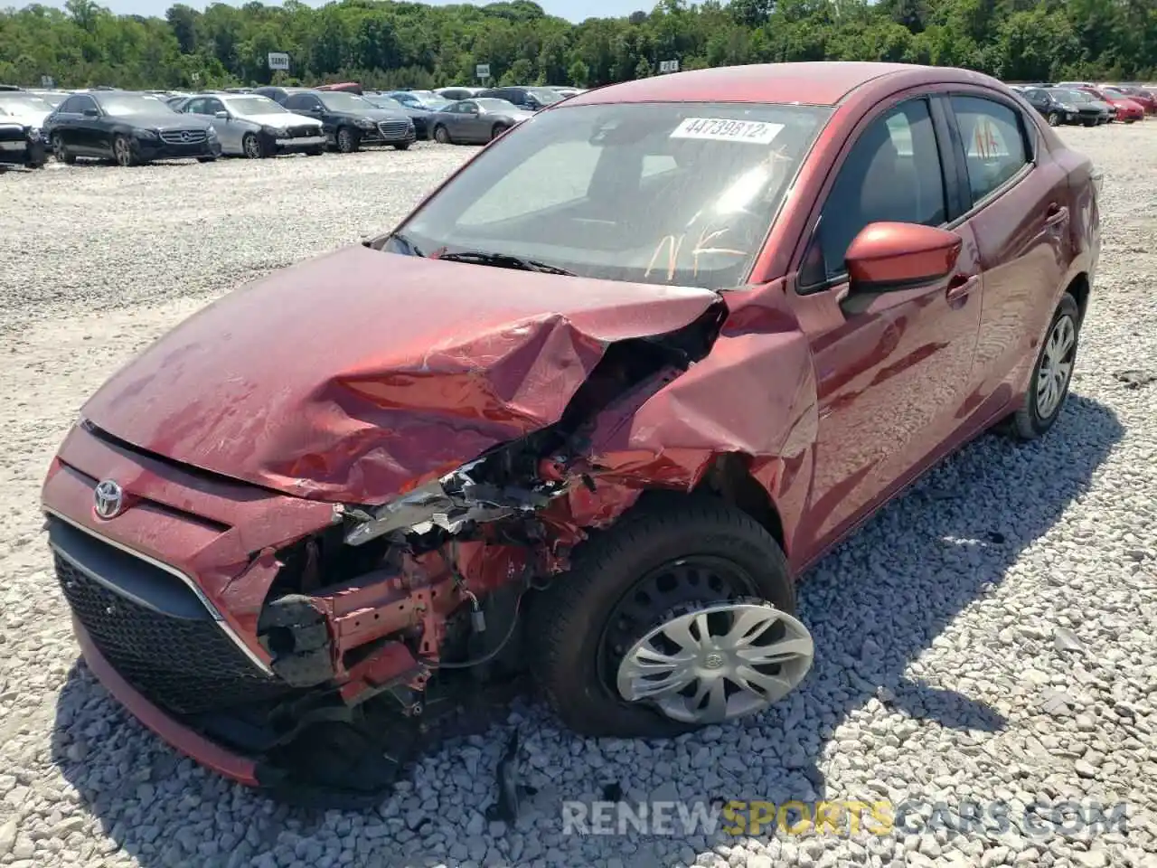 2 Photograph of a damaged car 3MYDLBYV8KY525466 TOYOTA YARIS 2019