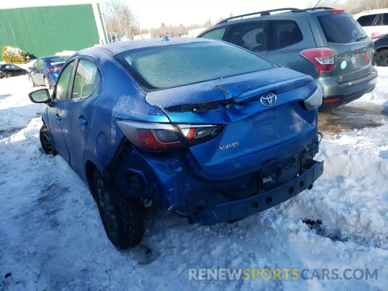 3 Photograph of a damaged car 3MYDLBYV8KY525774 TOYOTA YARIS 2019