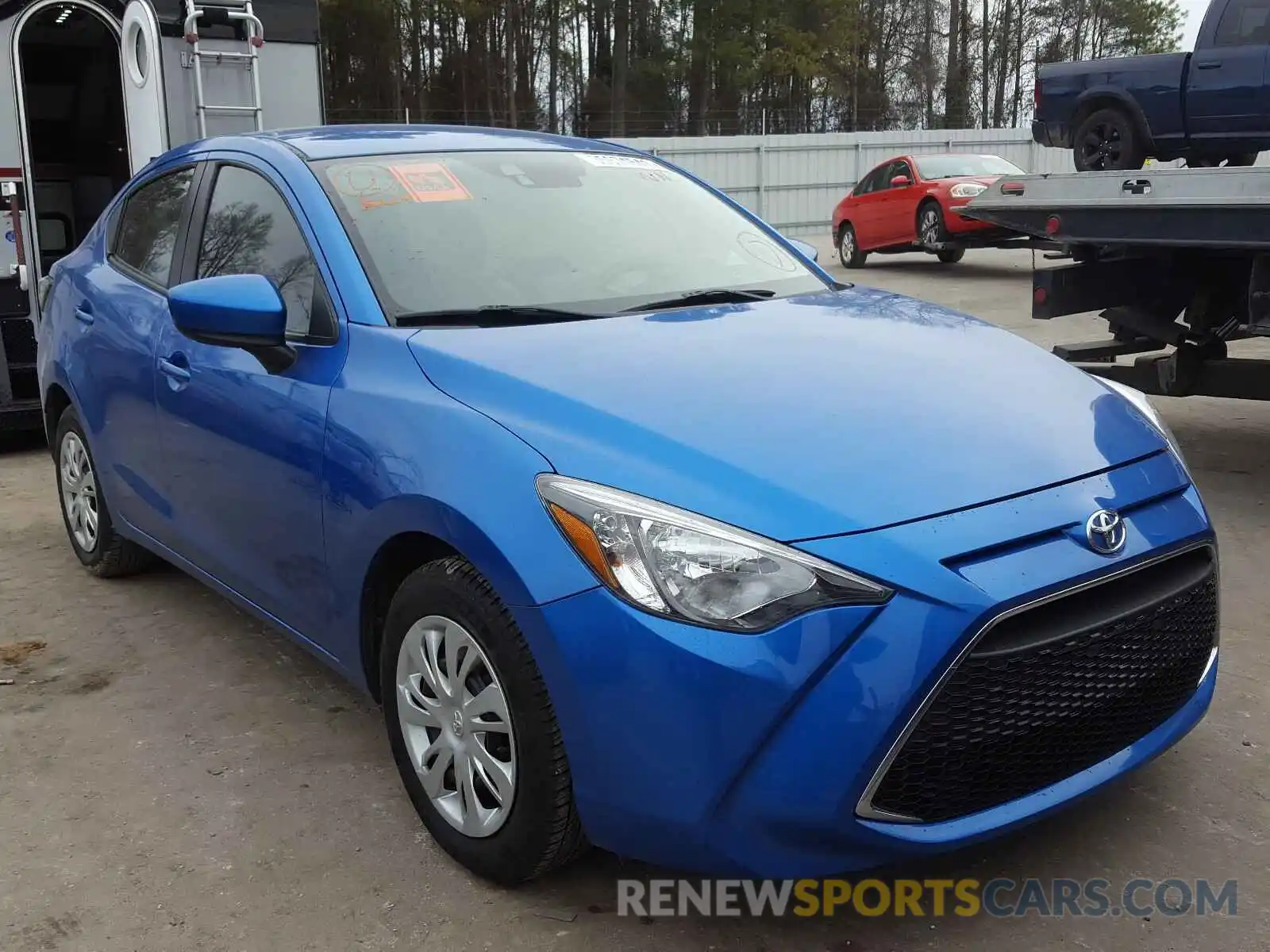 1 Photograph of a damaged car 3MYDLBYV9KY500141 TOYOTA YARIS 2019