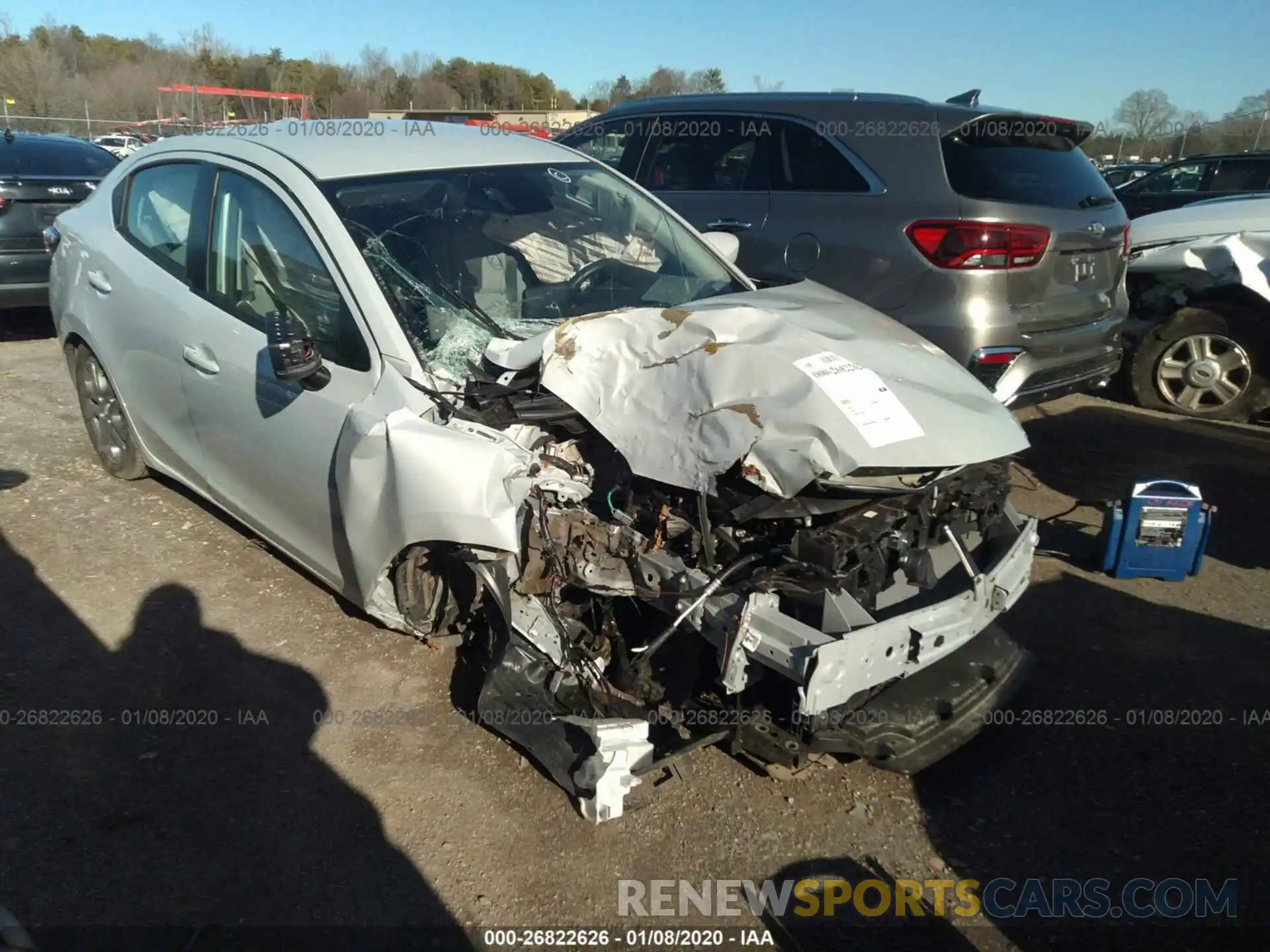 1 Photograph of a damaged car 3MYDLBYV9KY502357 TOYOTA YARIS 2019