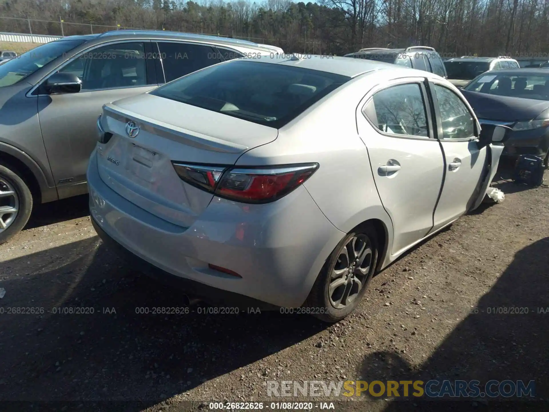 4 Photograph of a damaged car 3MYDLBYV9KY502357 TOYOTA YARIS 2019