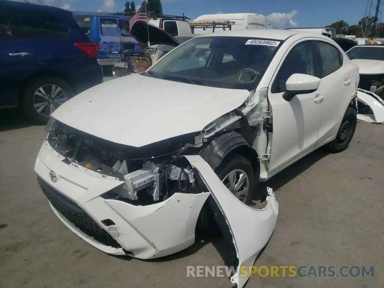 2 Photograph of a damaged car 3MYDLBYV9KY504268 TOYOTA YARIS 2019