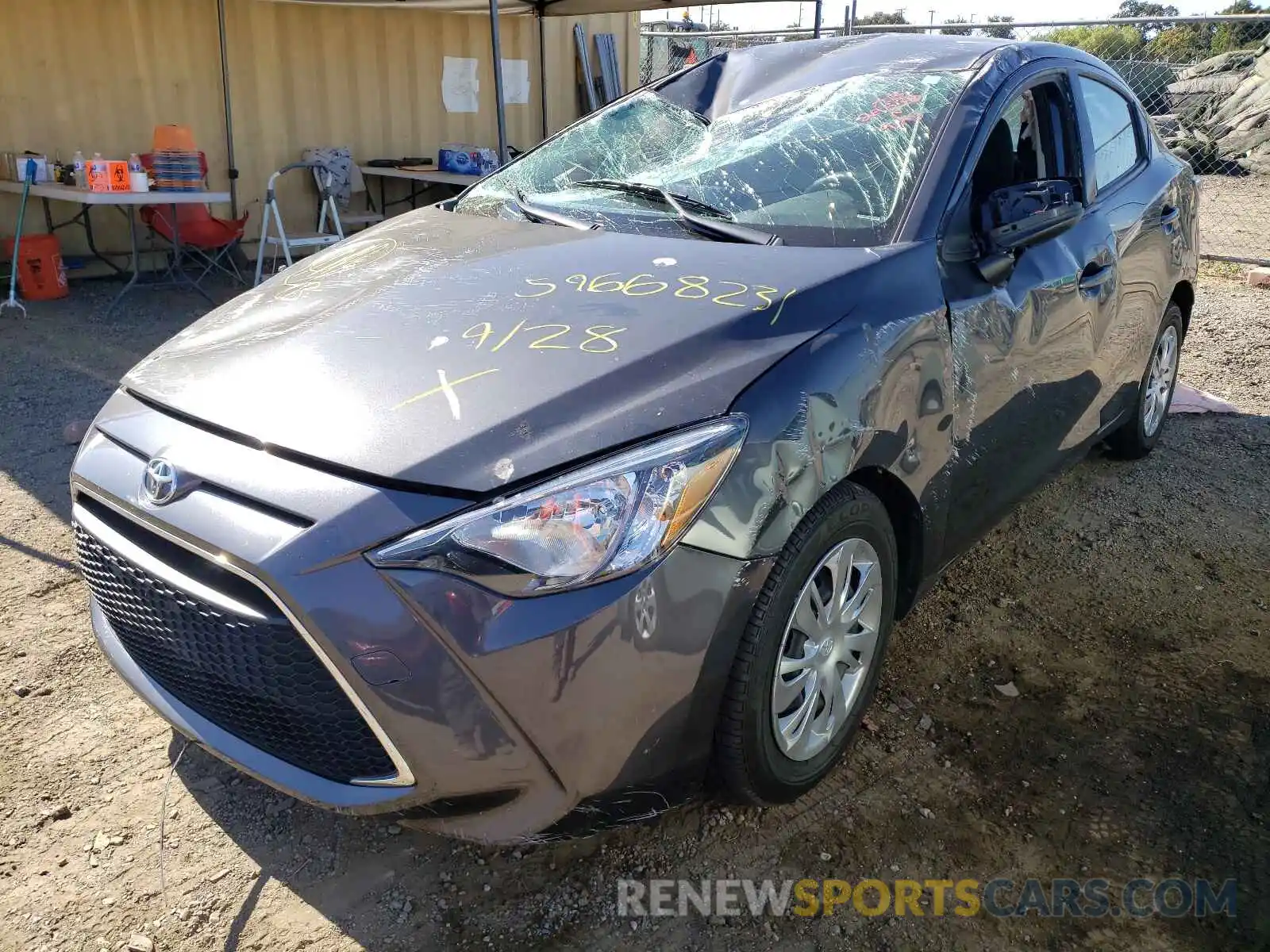 2 Photograph of a damaged car 3MYDLBYV9KY507395 TOYOTA YARIS 2019