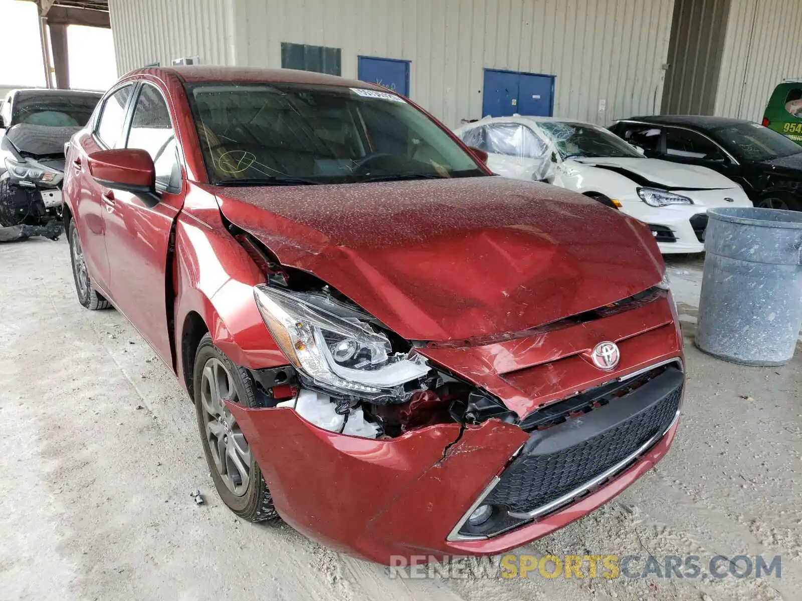 1 Photograph of a damaged car 3MYDLBYV9KY511057 TOYOTA YARIS 2019