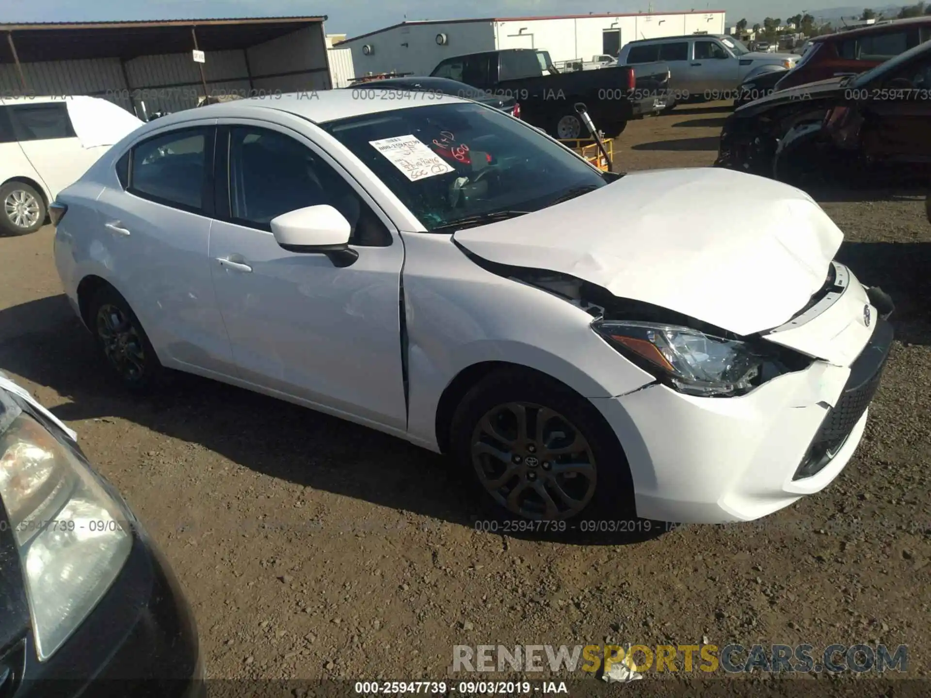 1 Photograph of a damaged car 3MYDLBYV9KY511219 TOYOTA YARIS 2019