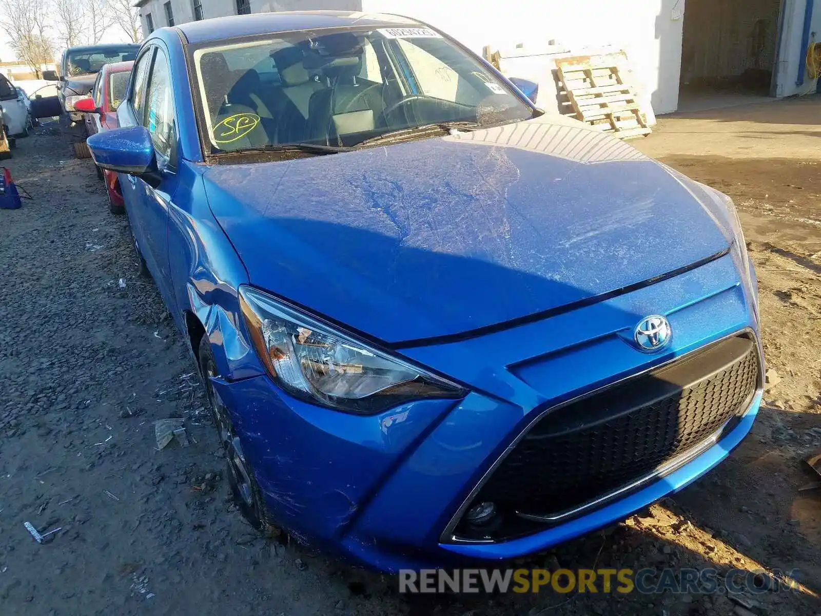 1 Photograph of a damaged car 3MYDLBYV9KY511611 TOYOTA YARIS 2019