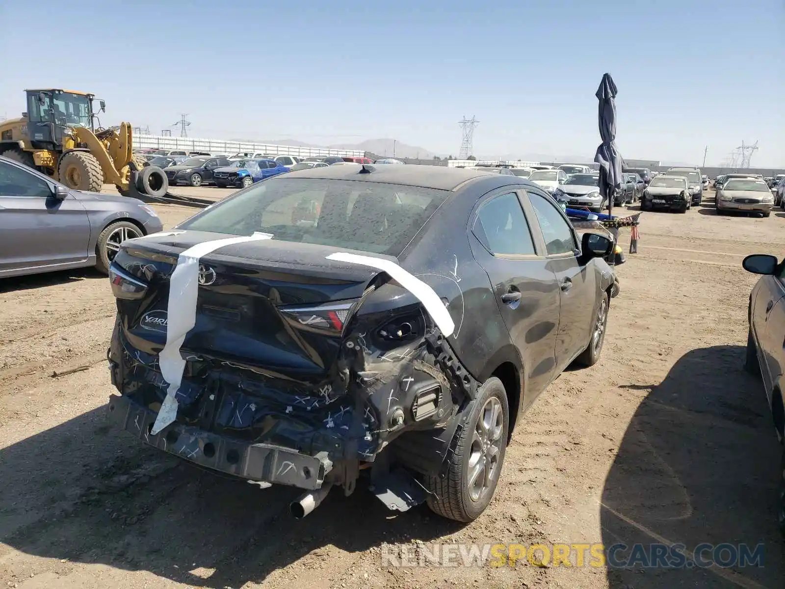 4 Photograph of a damaged car 3MYDLBYV9KY511768 TOYOTA YARIS 2019