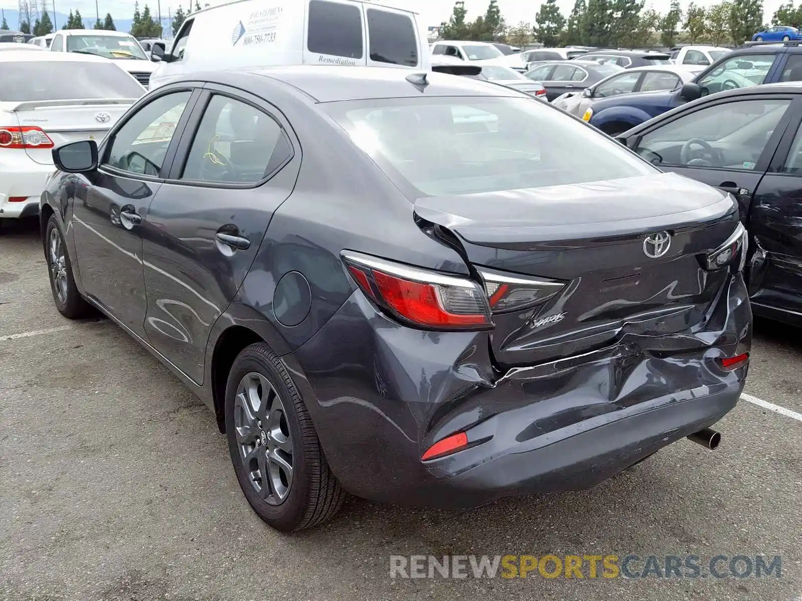 3 Photograph of a damaged car 3MYDLBYV9KY512810 TOYOTA YARIS 2019