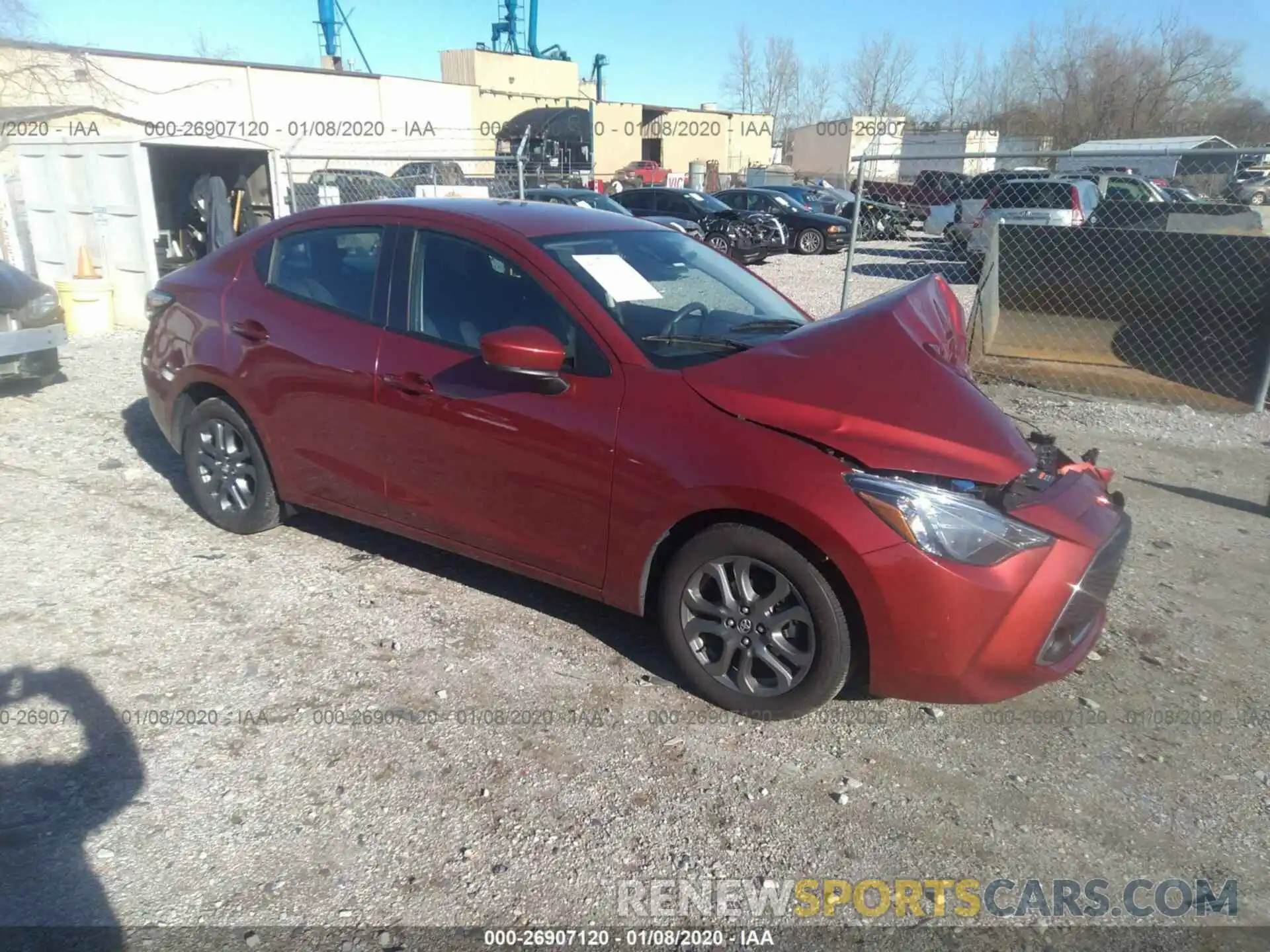 1 Photograph of a damaged car 3MYDLBYV9KY513875 TOYOTA YARIS 2019