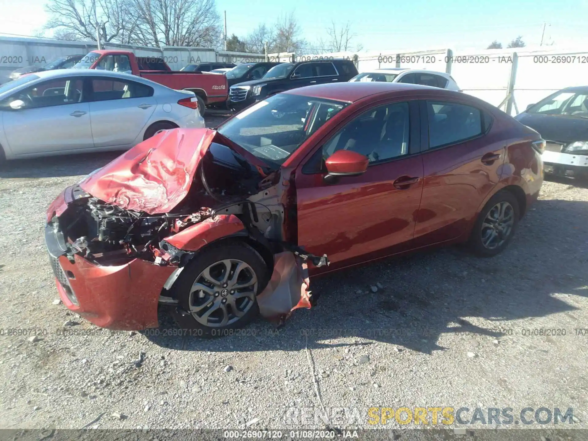 2 Photograph of a damaged car 3MYDLBYV9KY513875 TOYOTA YARIS 2019