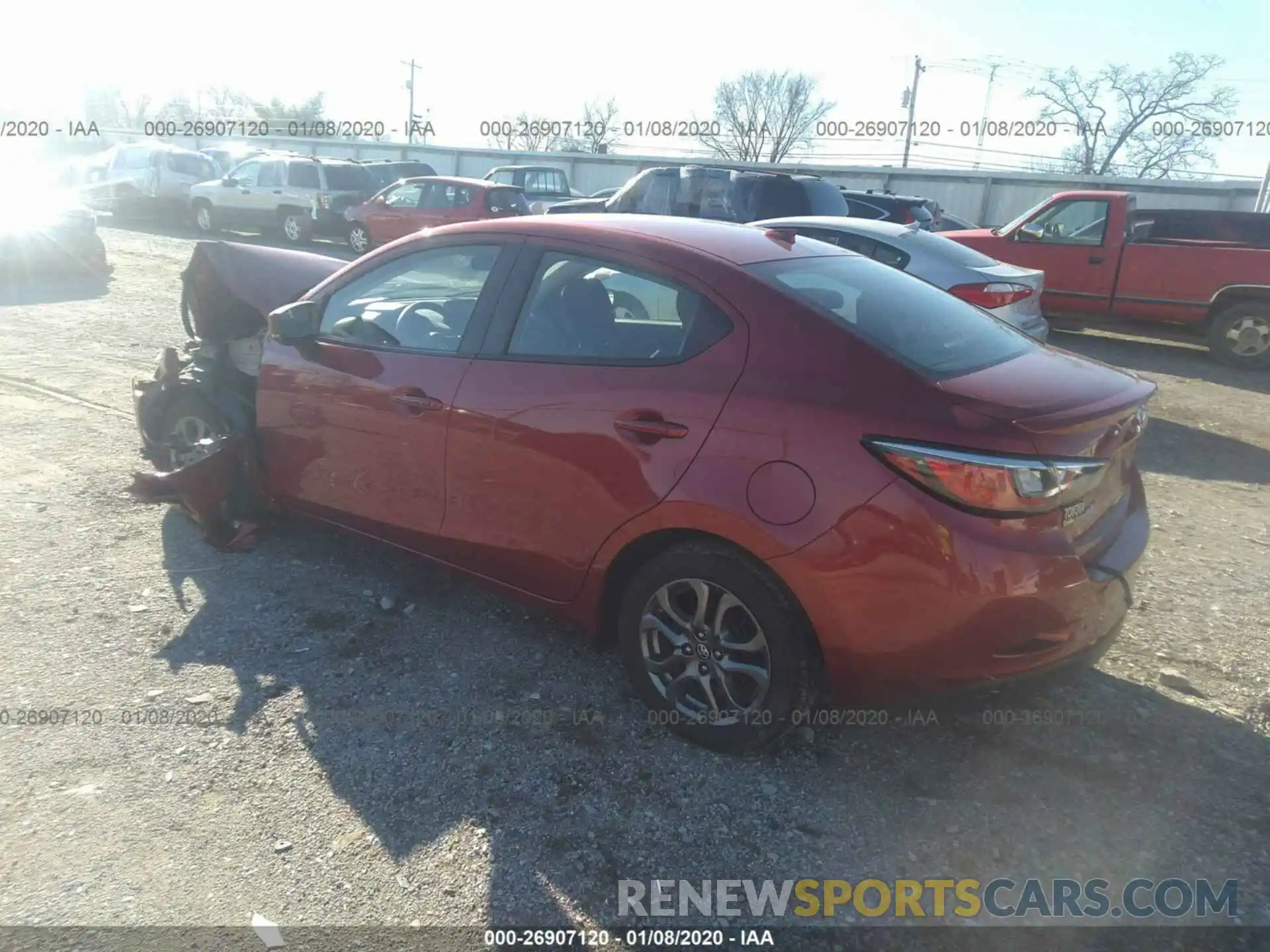 3 Photograph of a damaged car 3MYDLBYV9KY513875 TOYOTA YARIS 2019