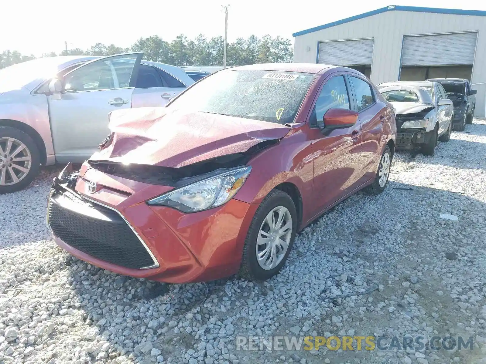 2 Photograph of a damaged car 3MYDLBYV9KY514248 TOYOTA YARIS 2019