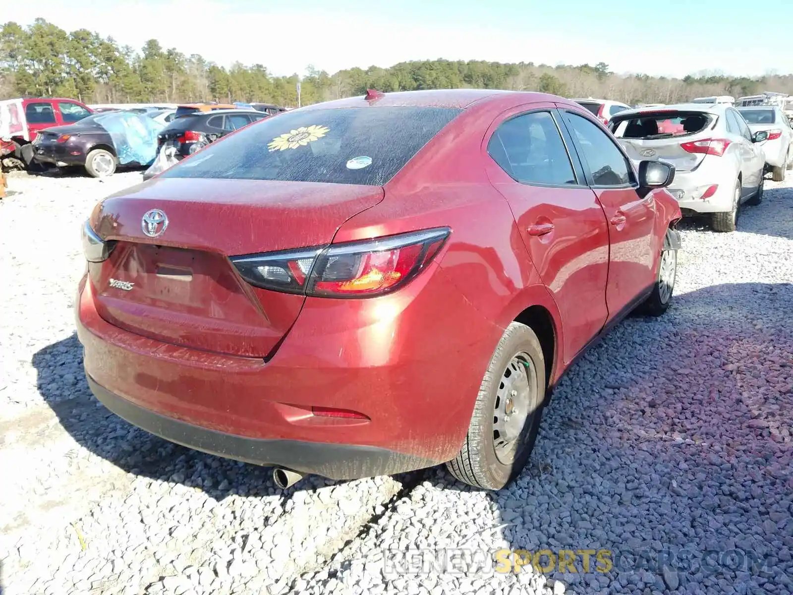 4 Photograph of a damaged car 3MYDLBYV9KY514248 TOYOTA YARIS 2019