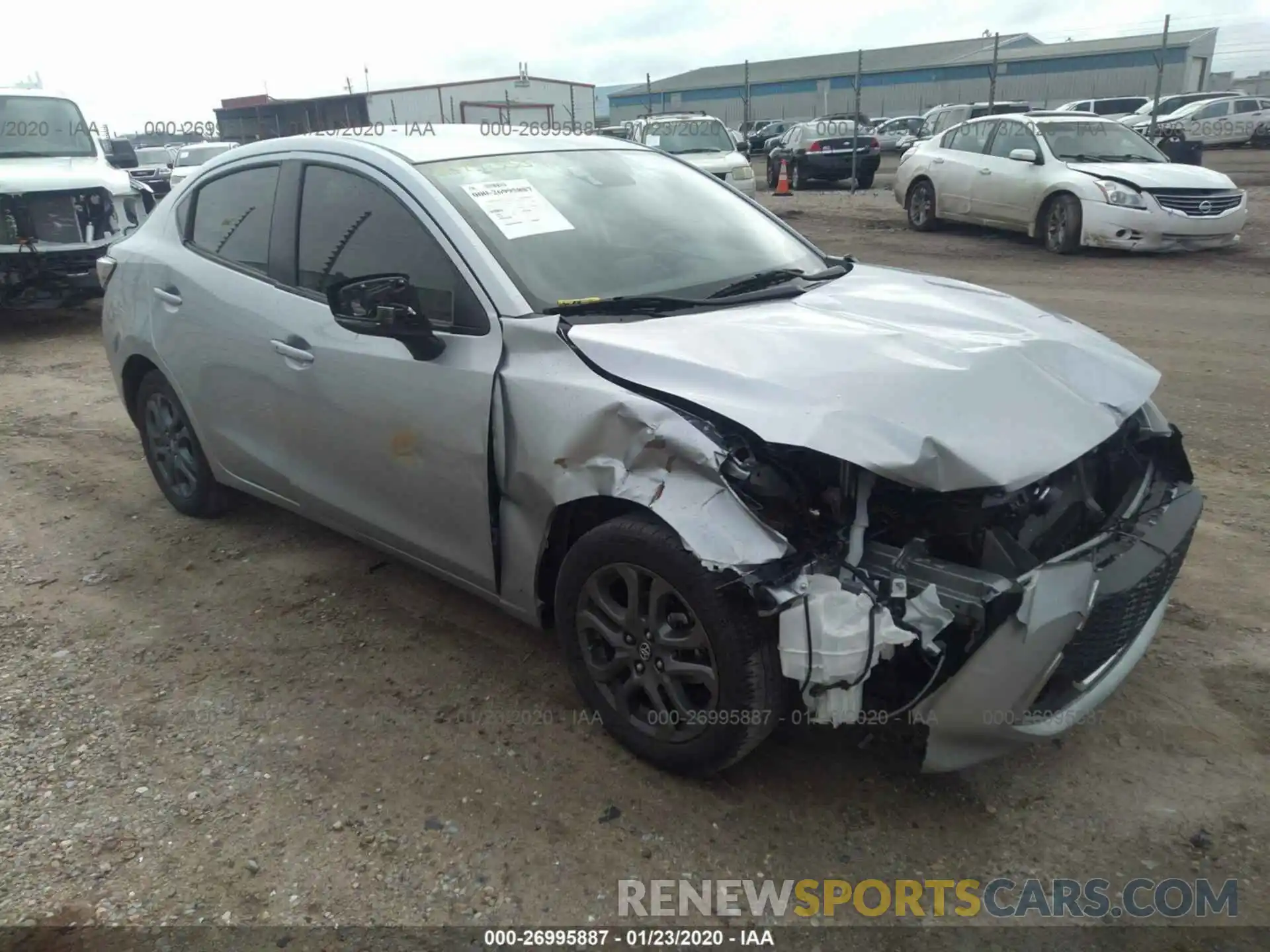 1 Photograph of a damaged car 3MYDLBYV9KY514492 TOYOTA YARIS 2019