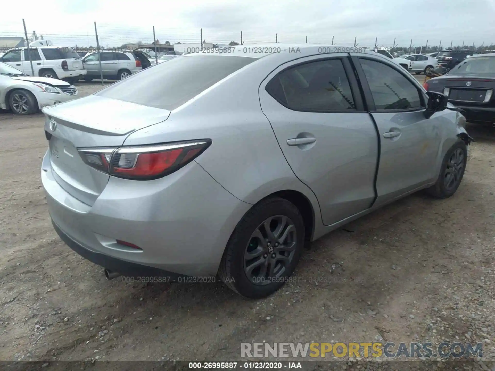 4 Photograph of a damaged car 3MYDLBYV9KY514492 TOYOTA YARIS 2019