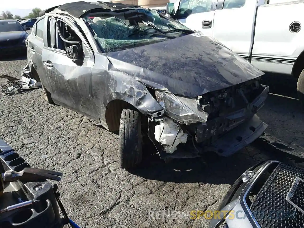 1 Photograph of a damaged car 3MYDLBYV9KY515030 TOYOTA YARIS 2019