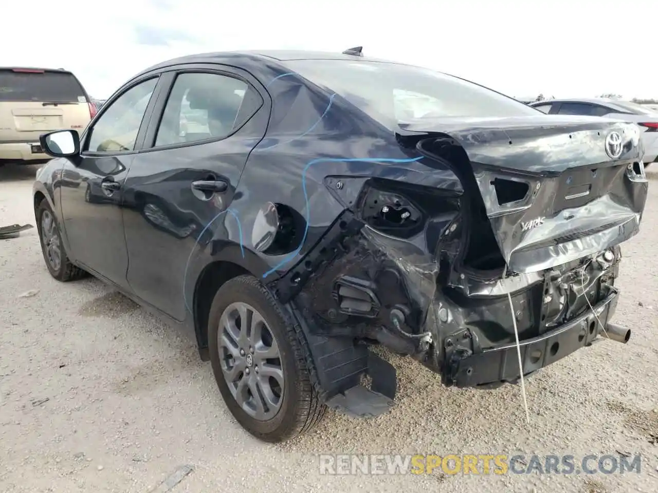 3 Photograph of a damaged car 3MYDLBYV9KY515206 TOYOTA YARIS 2019