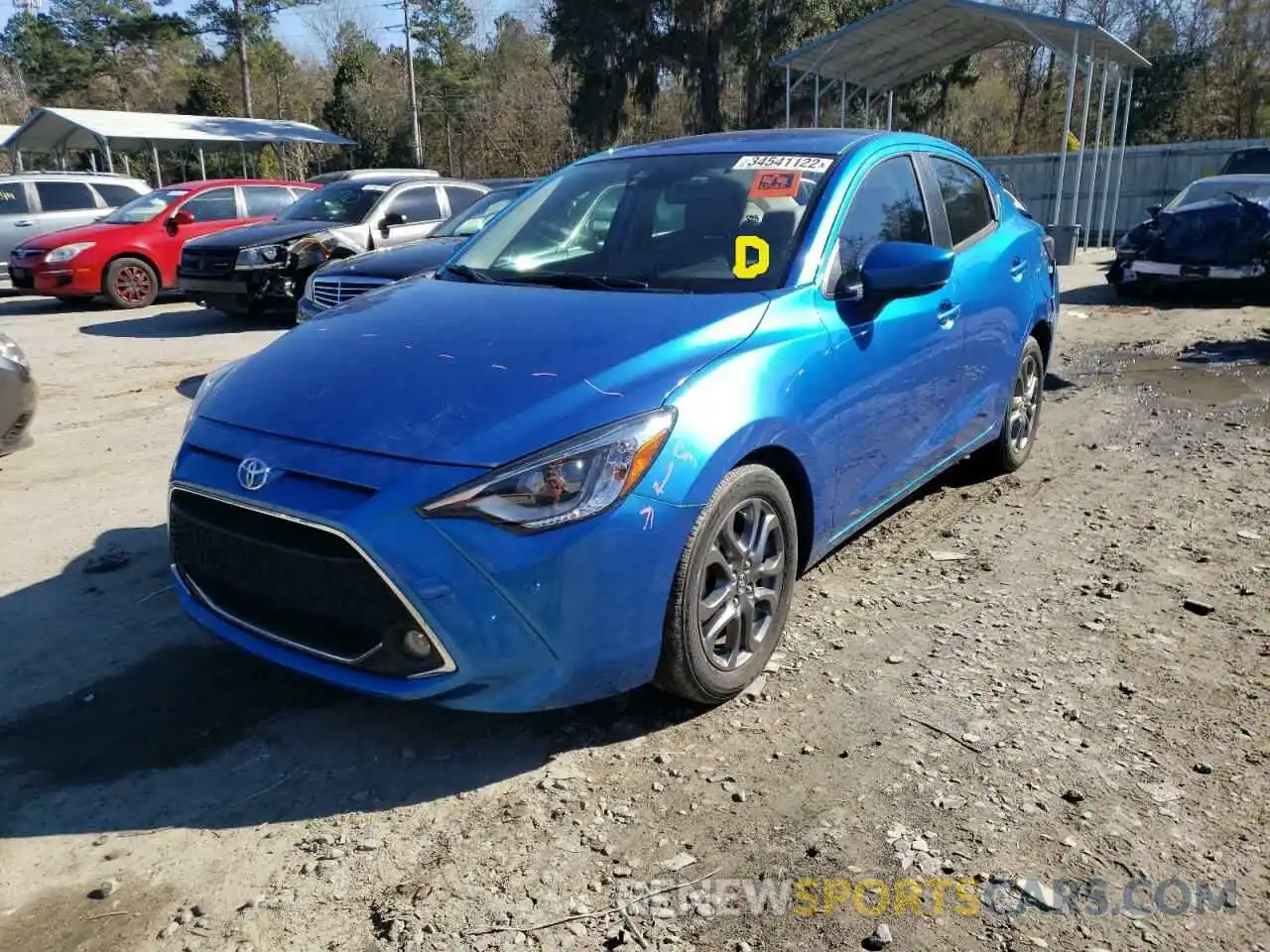 2 Photograph of a damaged car 3MYDLBYV9KY516484 TOYOTA YARIS 2019