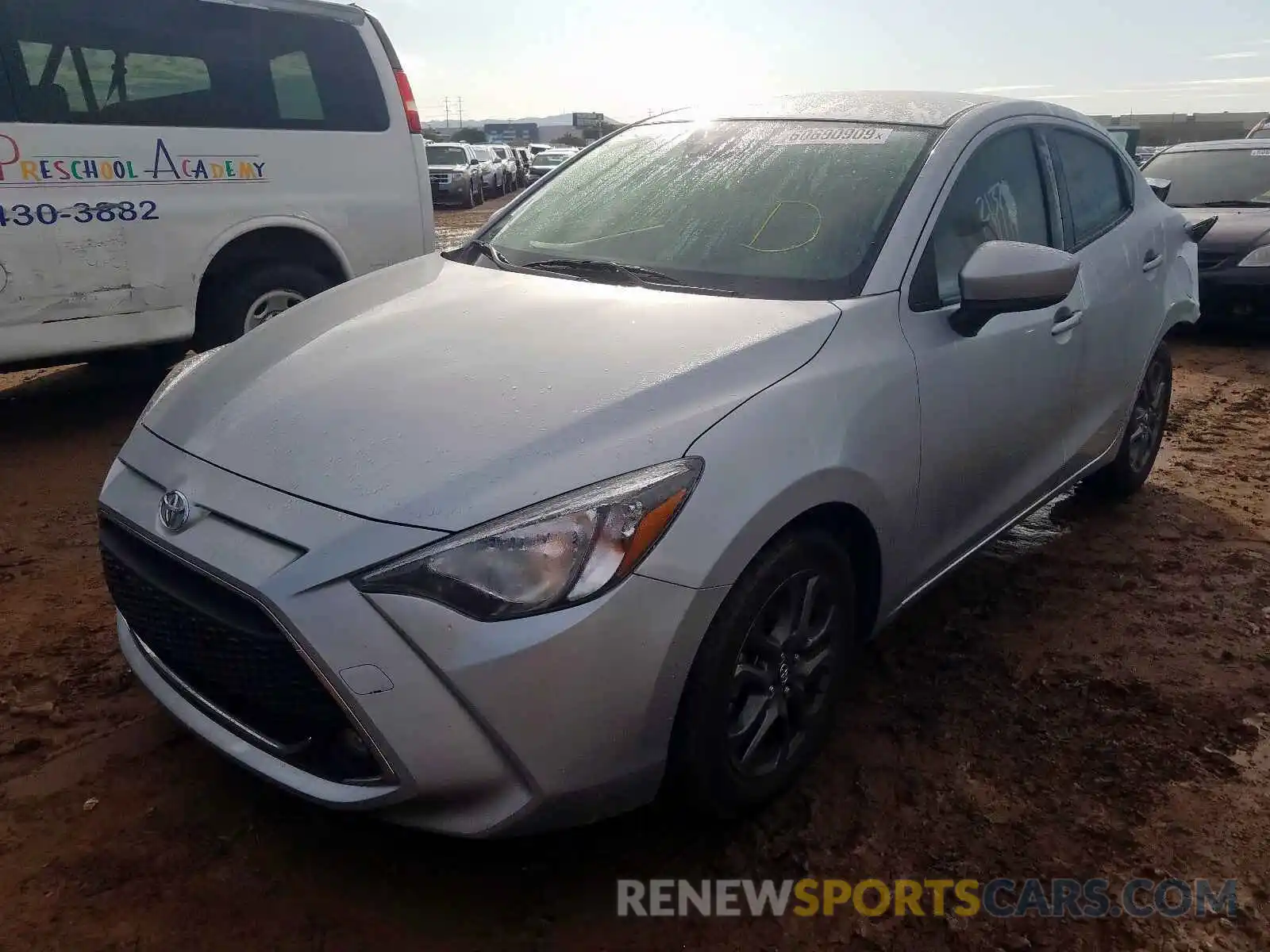 2 Photograph of a damaged car 3MYDLBYV9KY517053 TOYOTA YARIS 2019