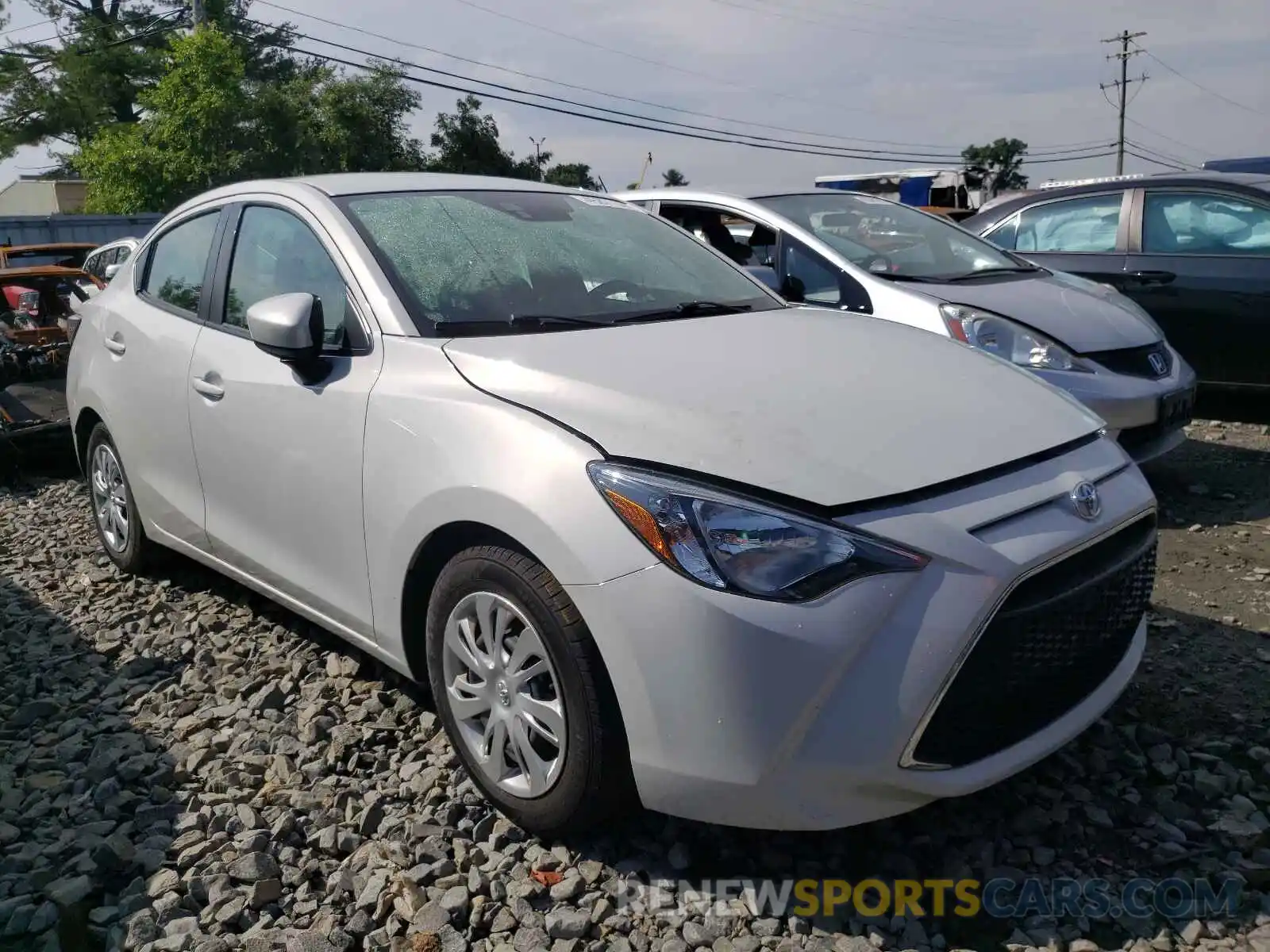 1 Photograph of a damaged car 3MYDLBYV9KY517909 TOYOTA YARIS 2019