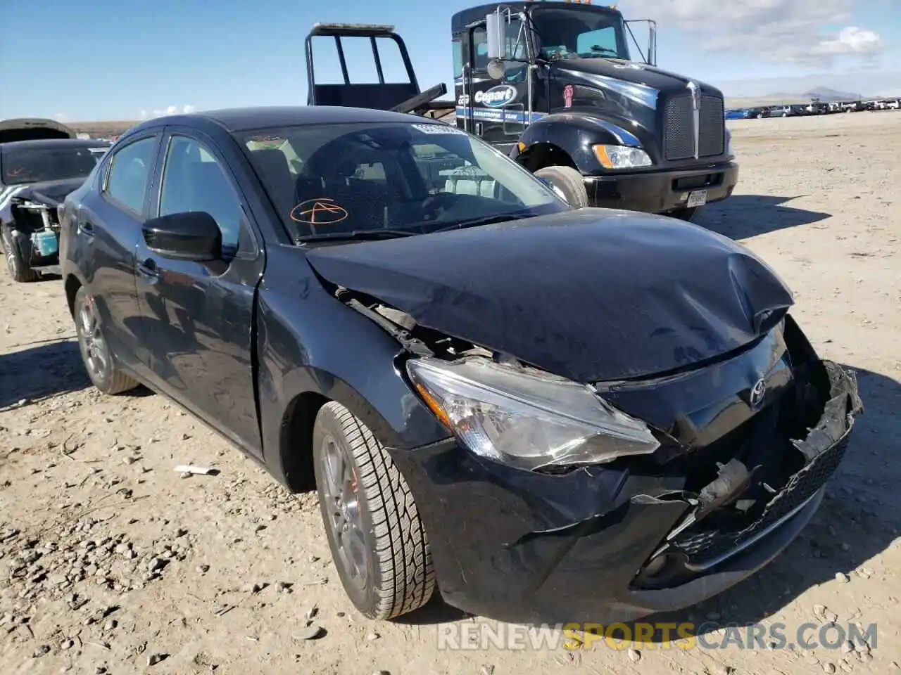 1 Photograph of a damaged car 3MYDLBYV9KY518199 TOYOTA YARIS 2019