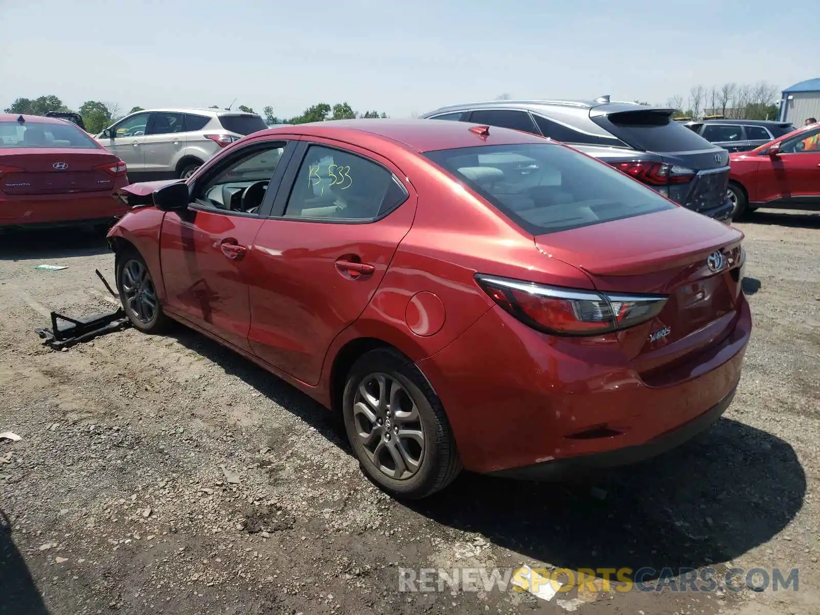 3 Photograph of a damaged car 3MYDLBYV9KY518557 TOYOTA YARIS 2019