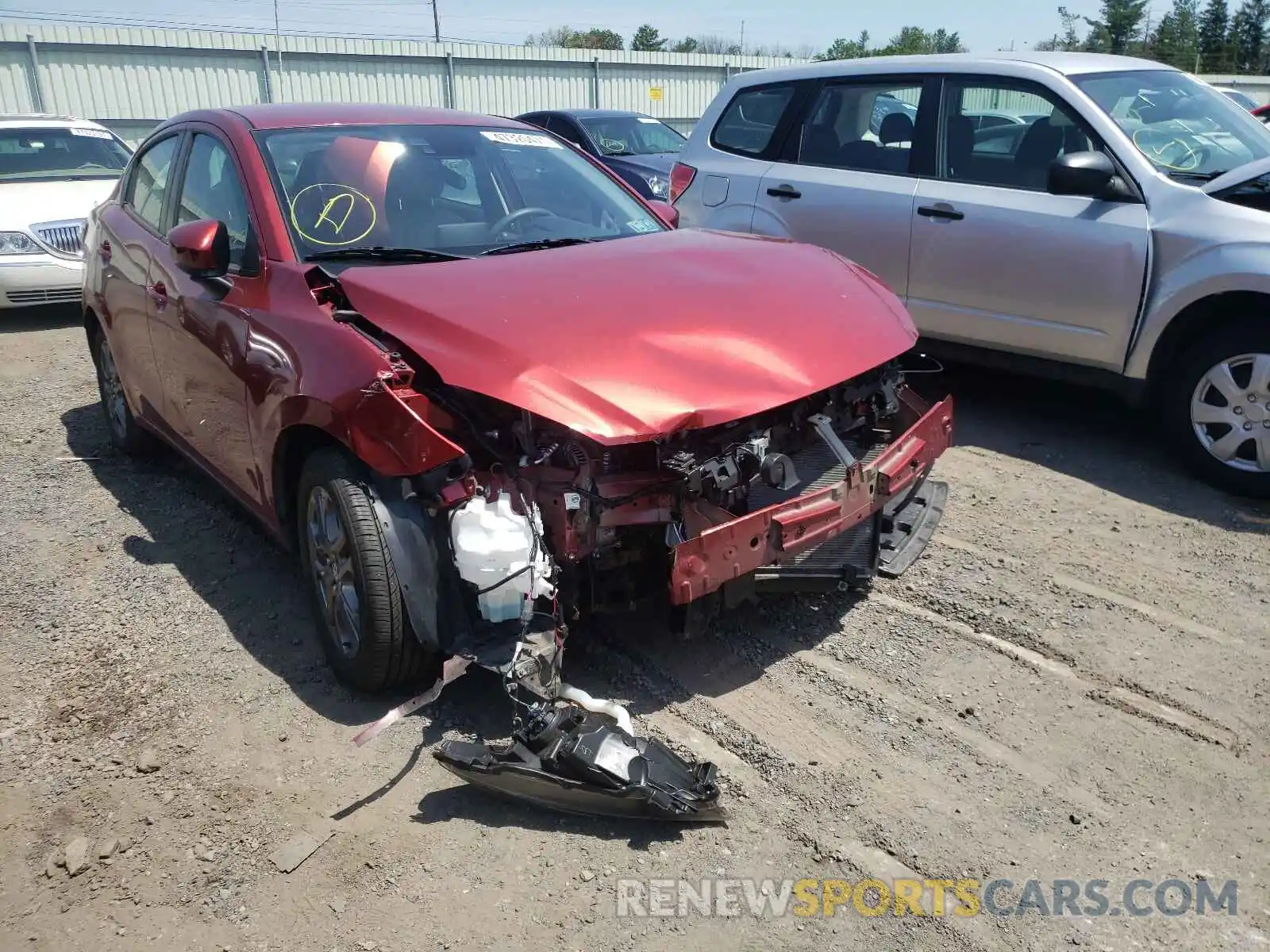 9 Photograph of a damaged car 3MYDLBYV9KY518557 TOYOTA YARIS 2019