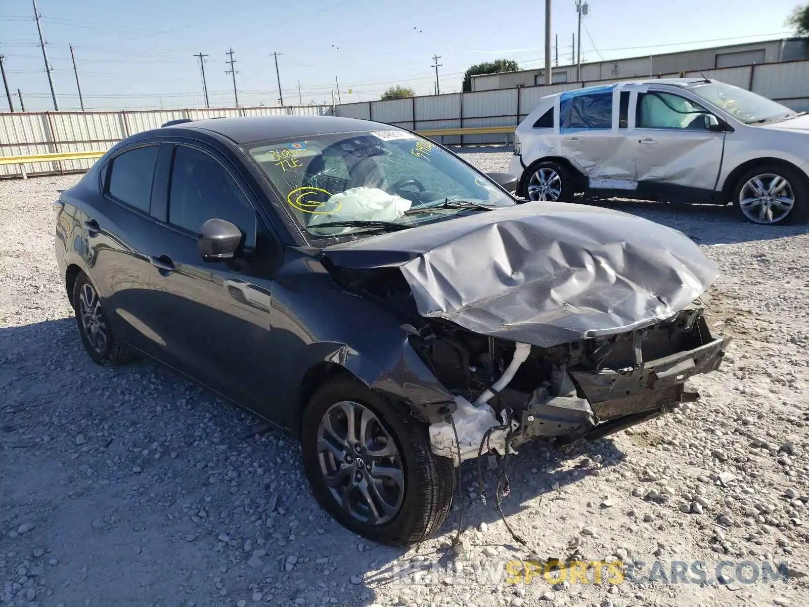 1 Photograph of a damaged car 3MYDLBYV9KY519806 TOYOTA YARIS 2019