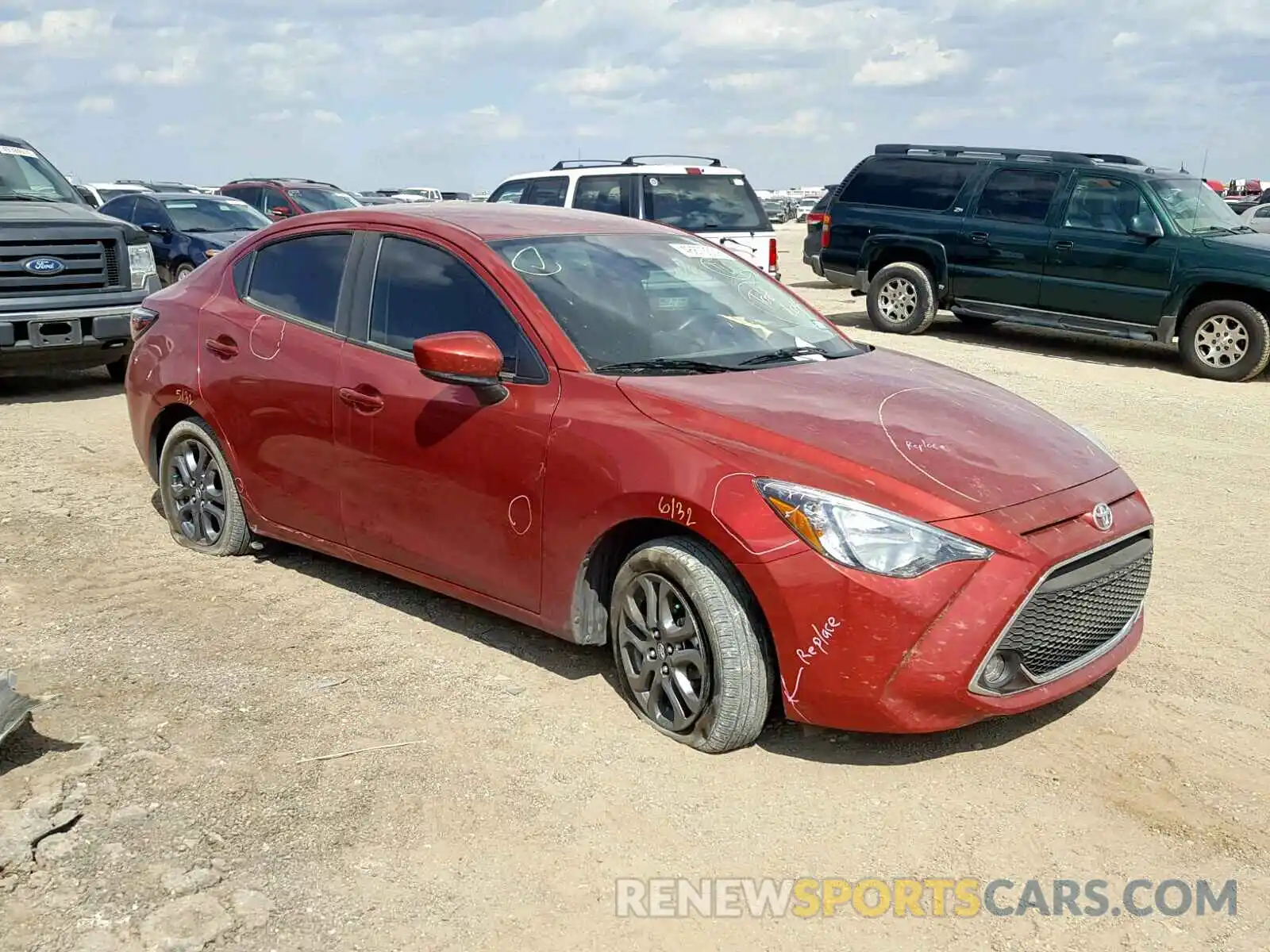 1 Photograph of a damaged car 3MYDLBYV9KY520230 TOYOTA YARIS 2019