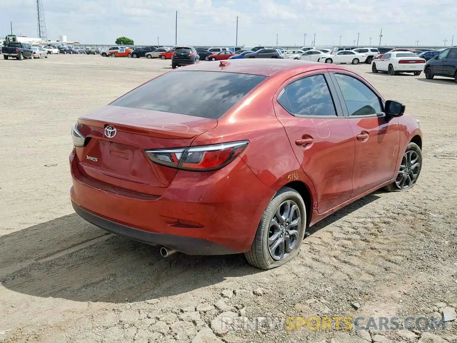 4 Photograph of a damaged car 3MYDLBYV9KY520230 TOYOTA YARIS 2019