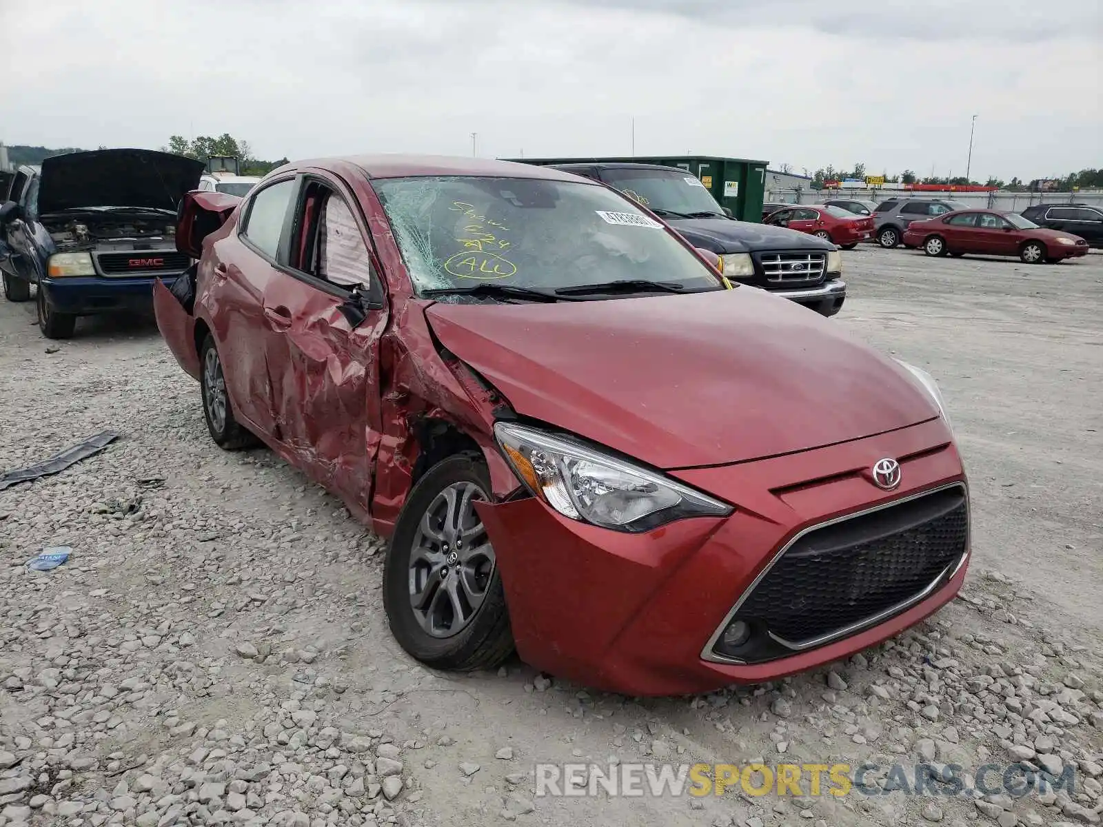 1 Photograph of a damaged car 3MYDLBYV9KY520535 TOYOTA YARIS 2019