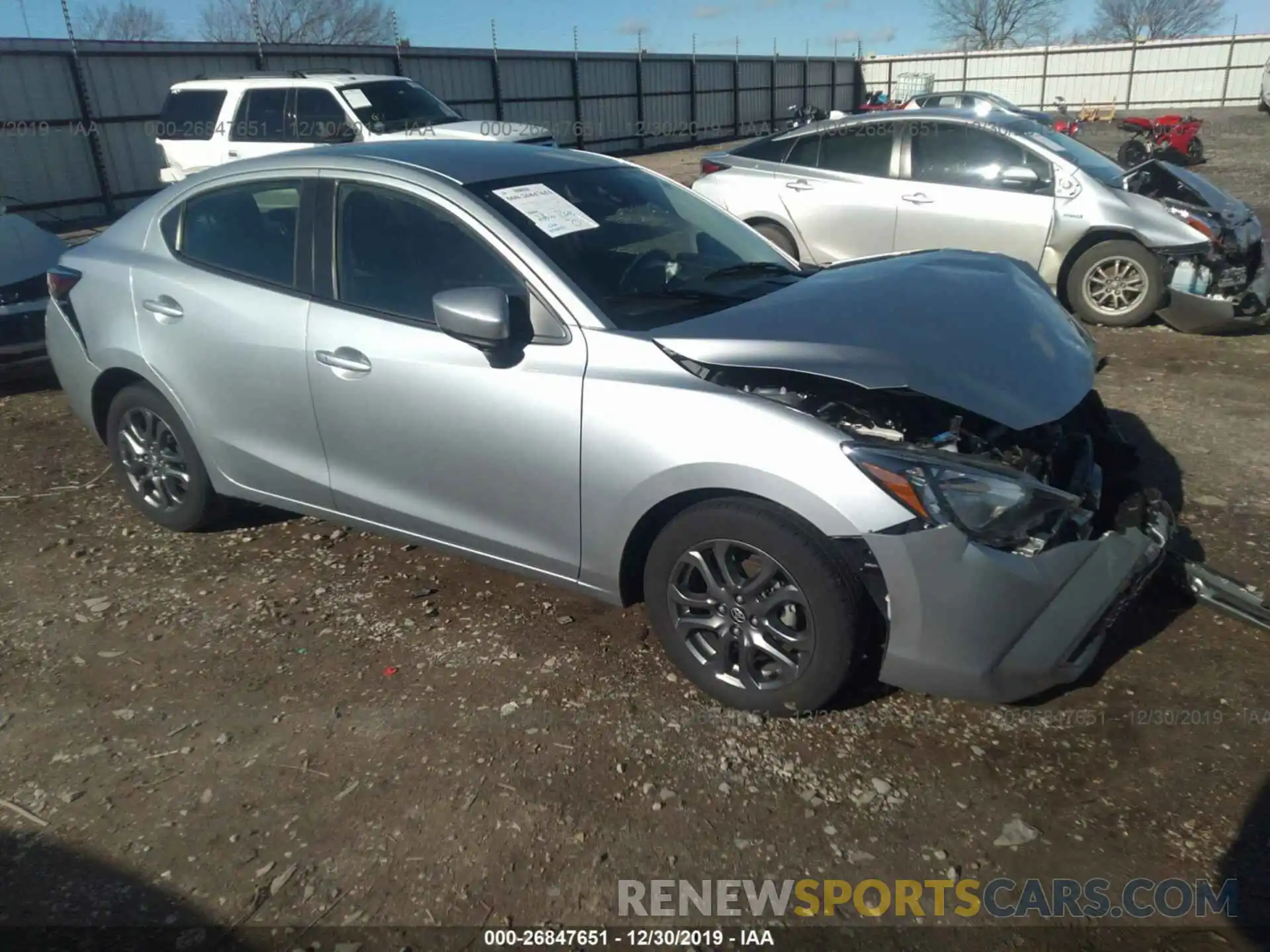 1 Photograph of a damaged car 3MYDLBYV9KY521278 TOYOTA YARIS 2019