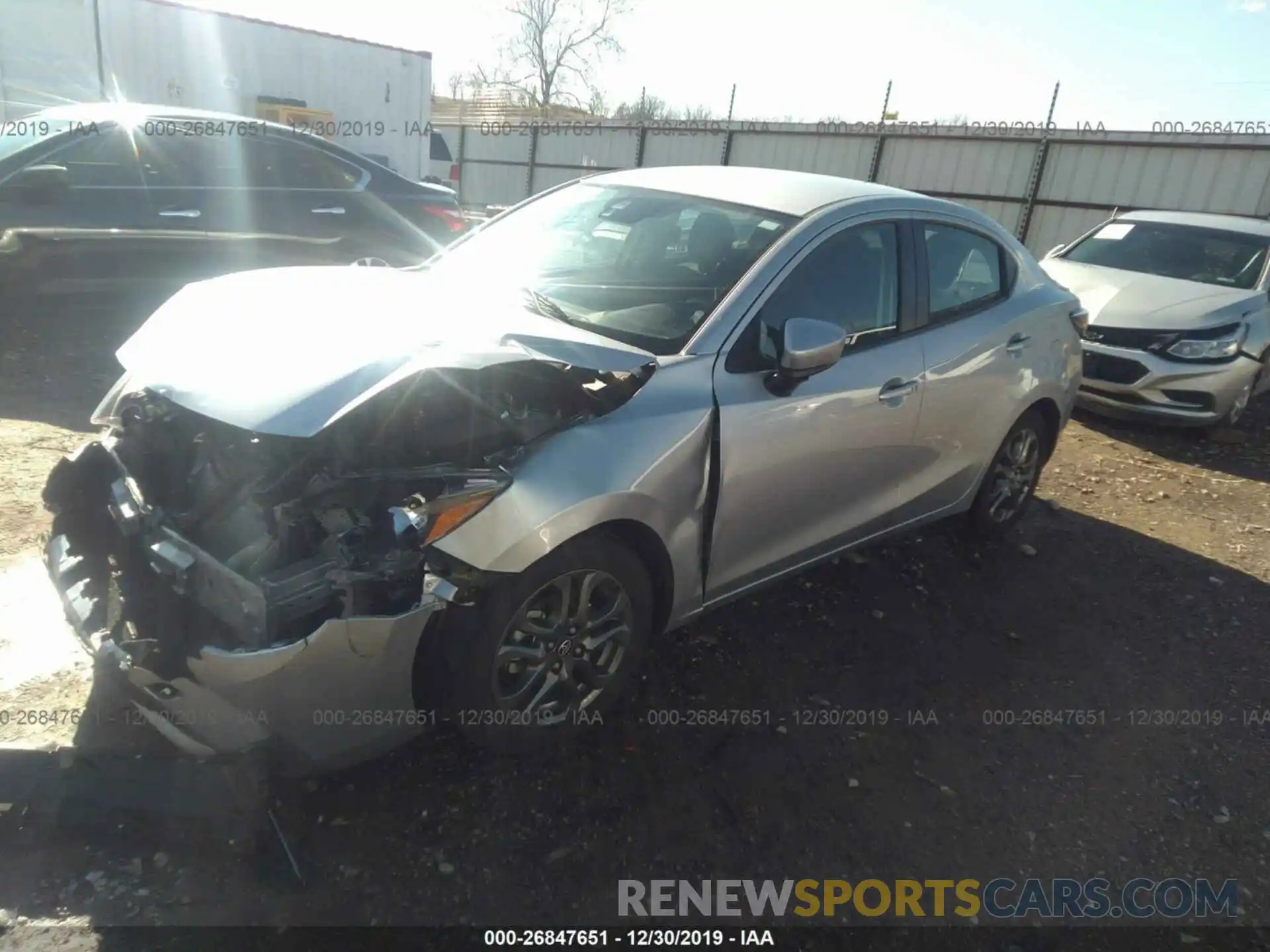 2 Photograph of a damaged car 3MYDLBYV9KY521278 TOYOTA YARIS 2019