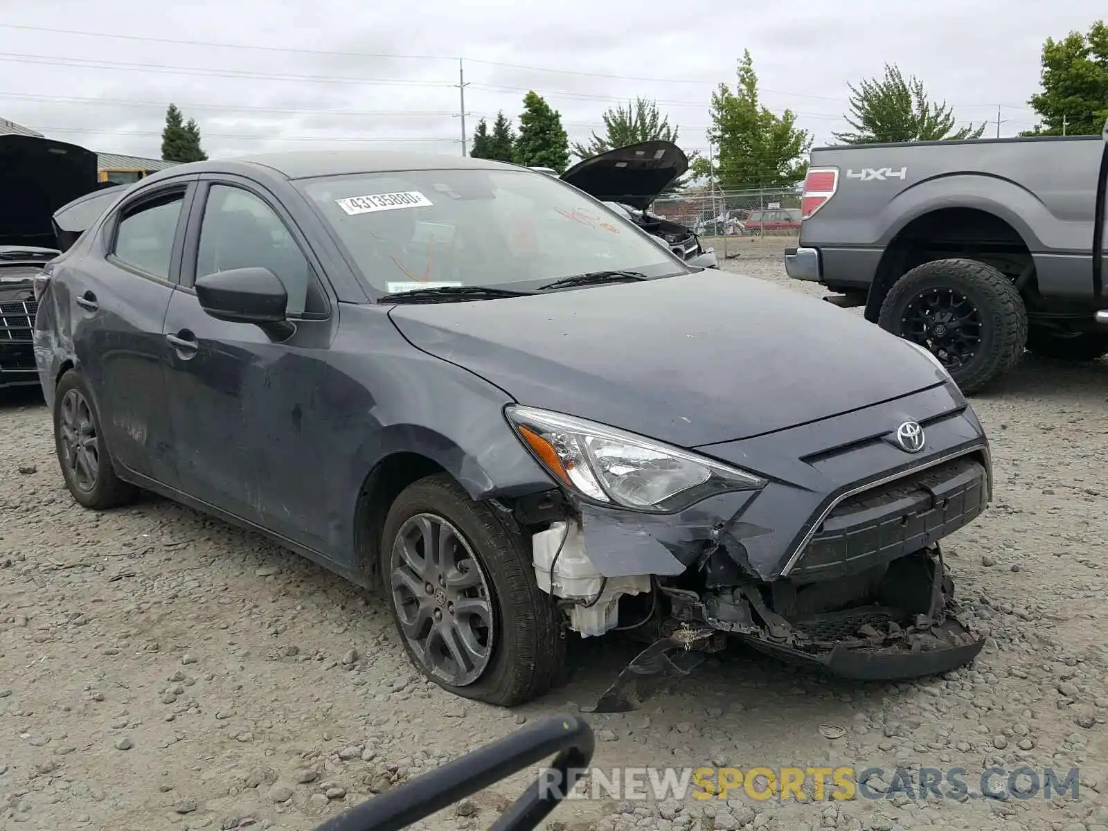 1 Photograph of a damaged car 3MYDLBYV9KY521961 TOYOTA YARIS 2019