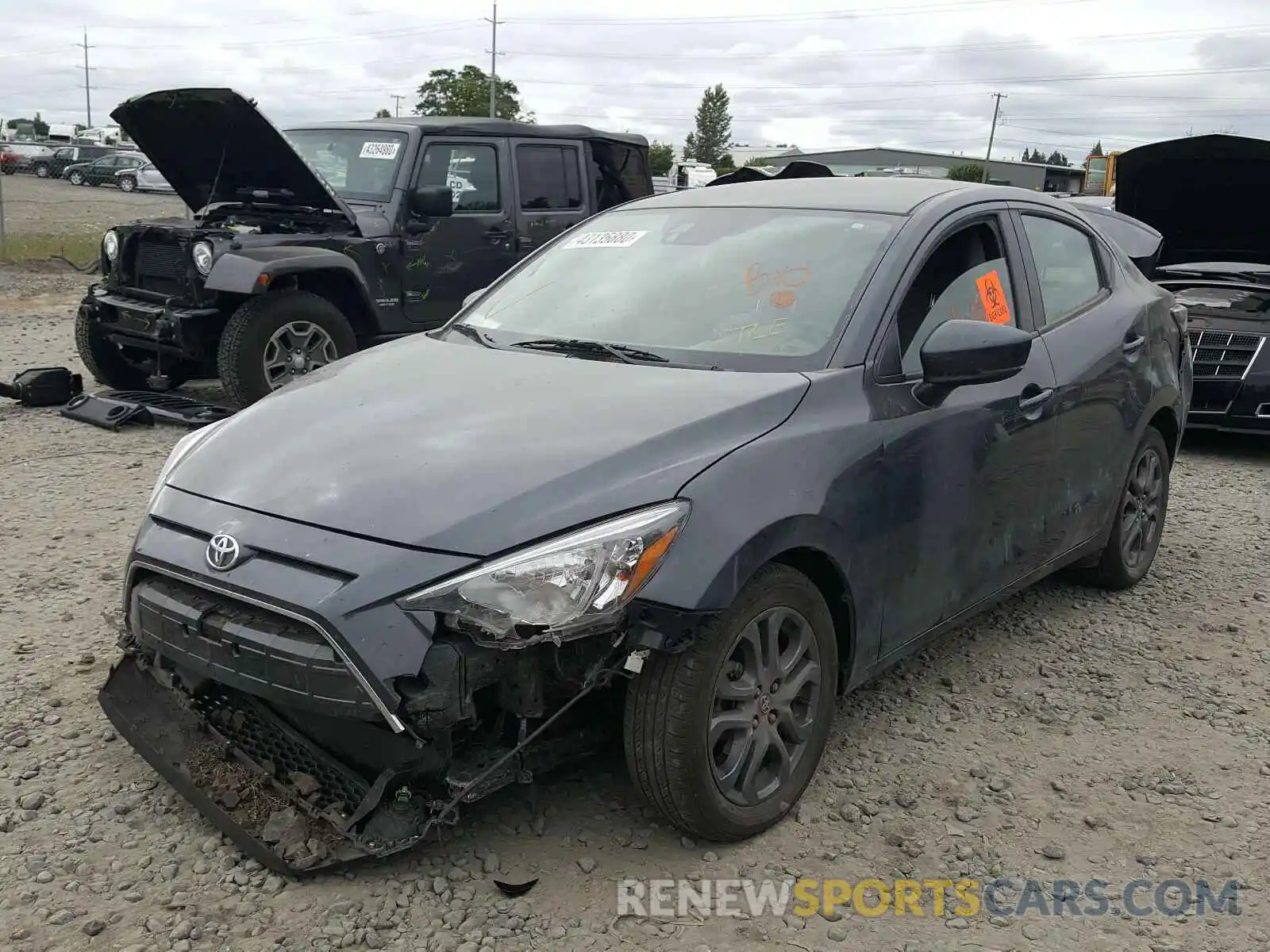 2 Photograph of a damaged car 3MYDLBYV9KY521961 TOYOTA YARIS 2019