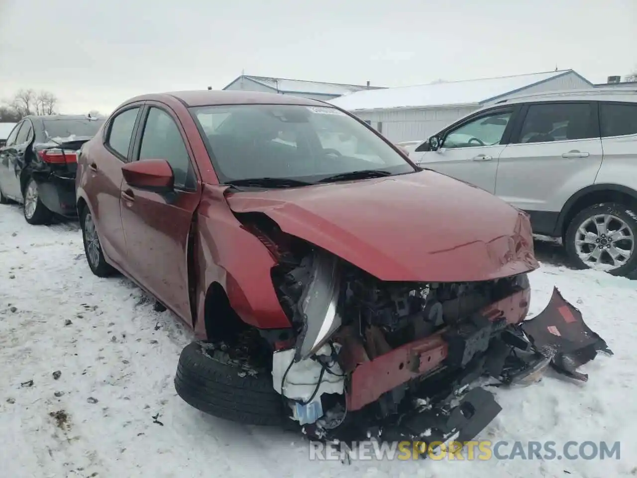 1 Photograph of a damaged car 3MYDLBYV9KY524665 TOYOTA YARIS 2019